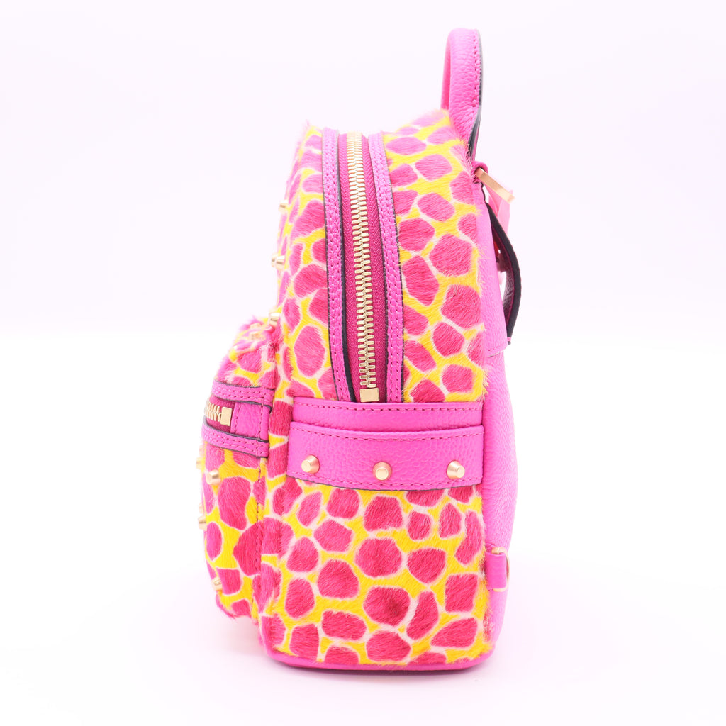 Printed Logo Coated Canvas Backpack Twins
