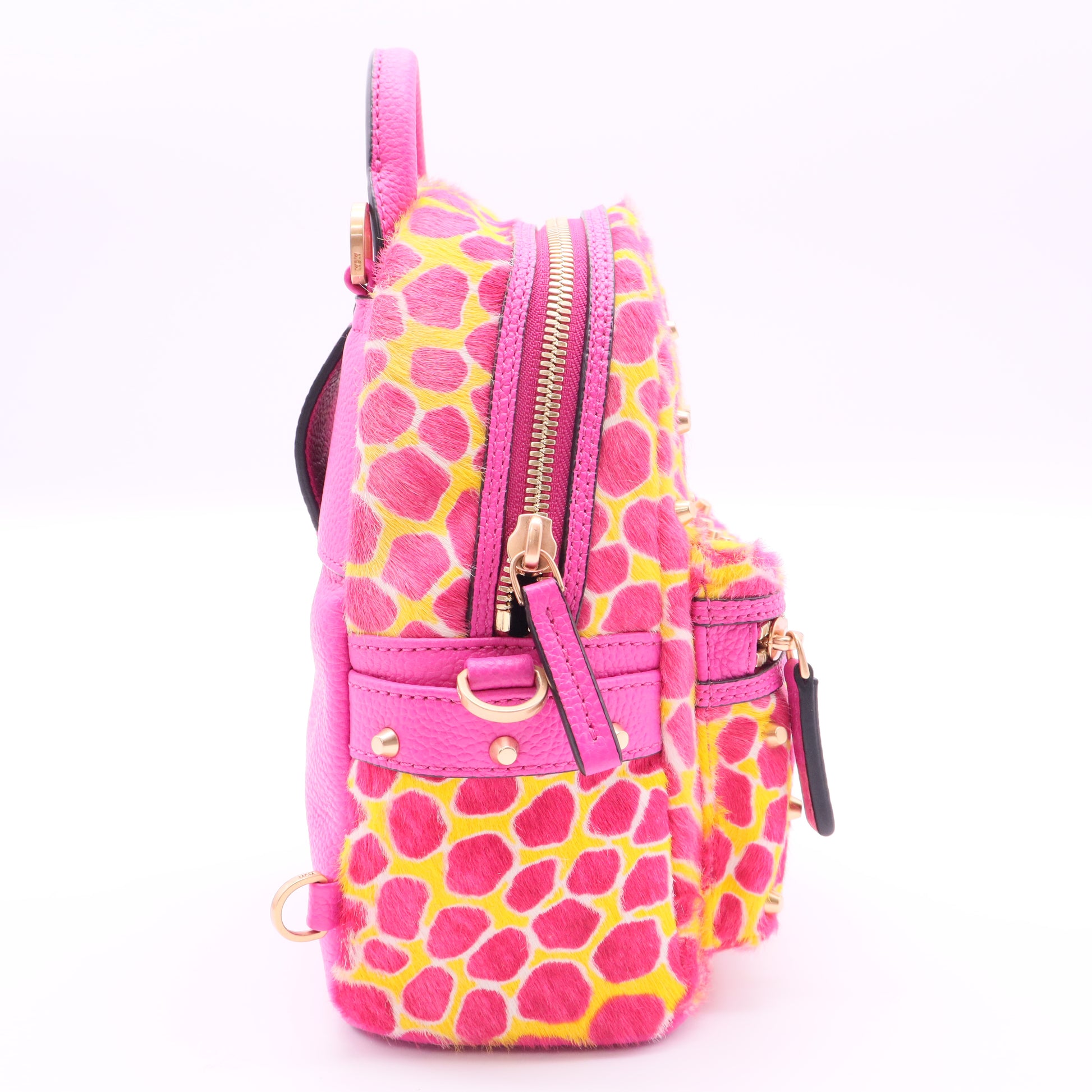 Printed Logo Coated Canvas Backpack Twins