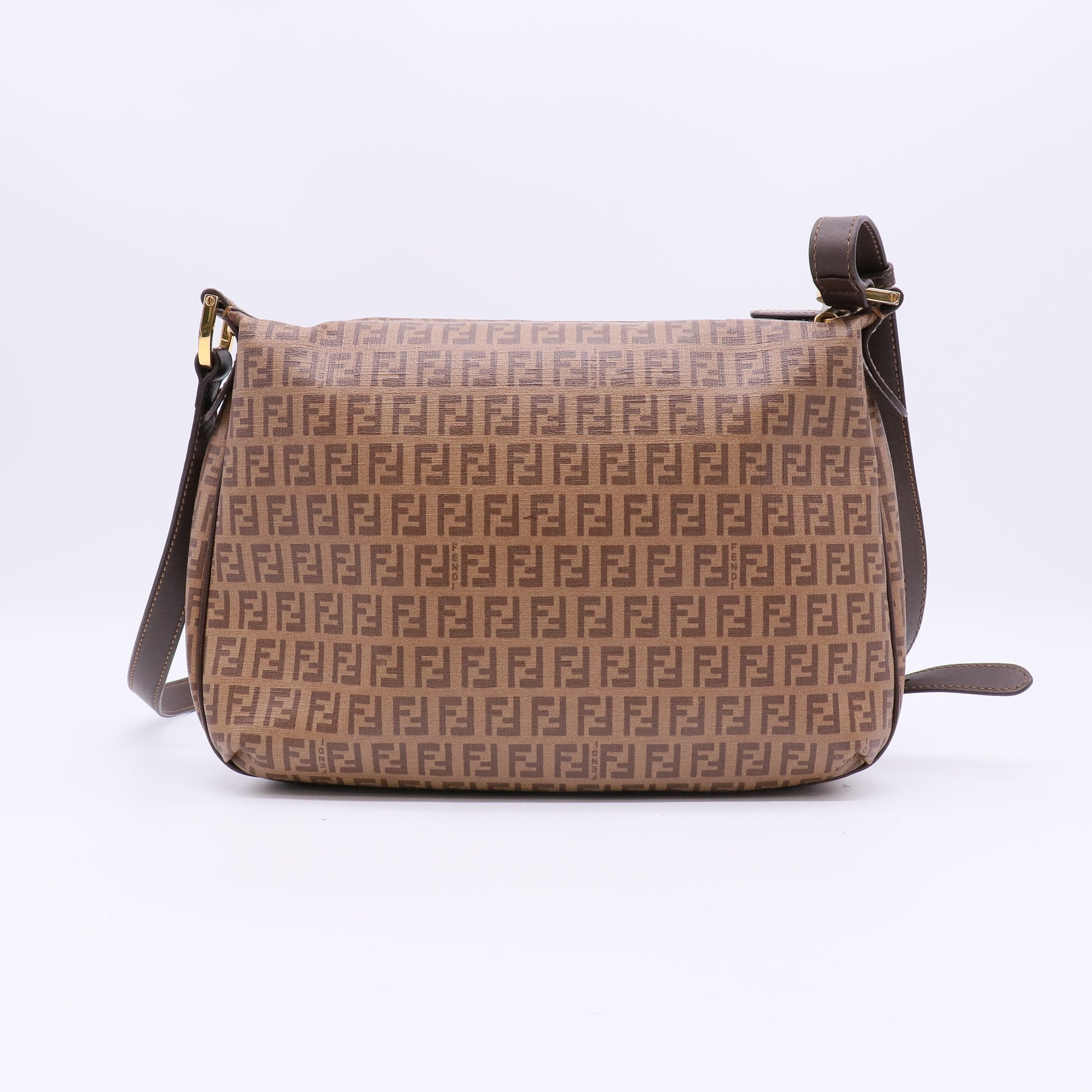 Fendi Zucchino Coated Canvas Shoulder Bag B22872
