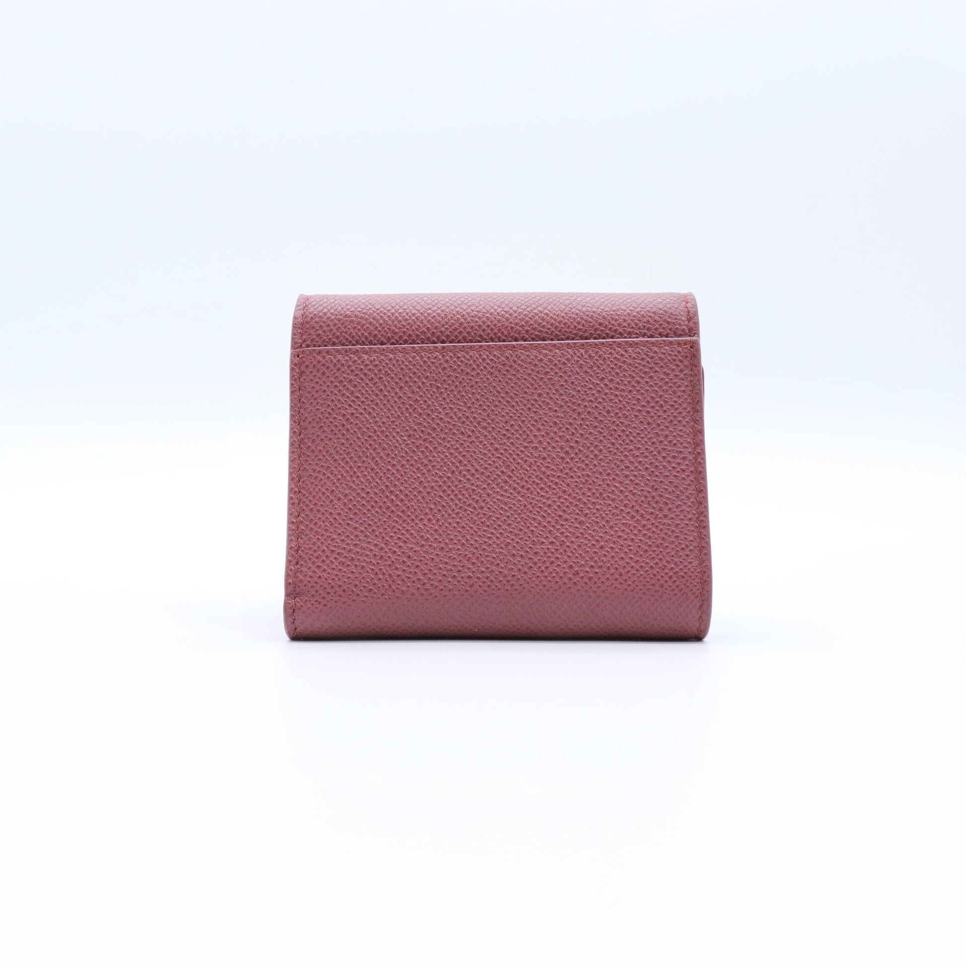 30 Montaigne Lotus Wallet Sage Green Grained Calfskin wallet twins