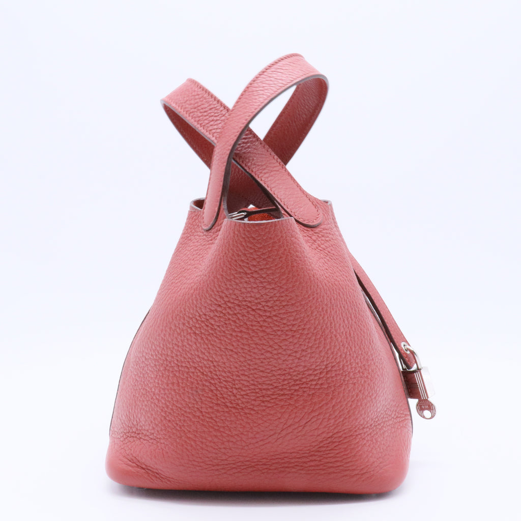 Taurillon Clemence Picotin Lock 18 PM Rose Jaipur