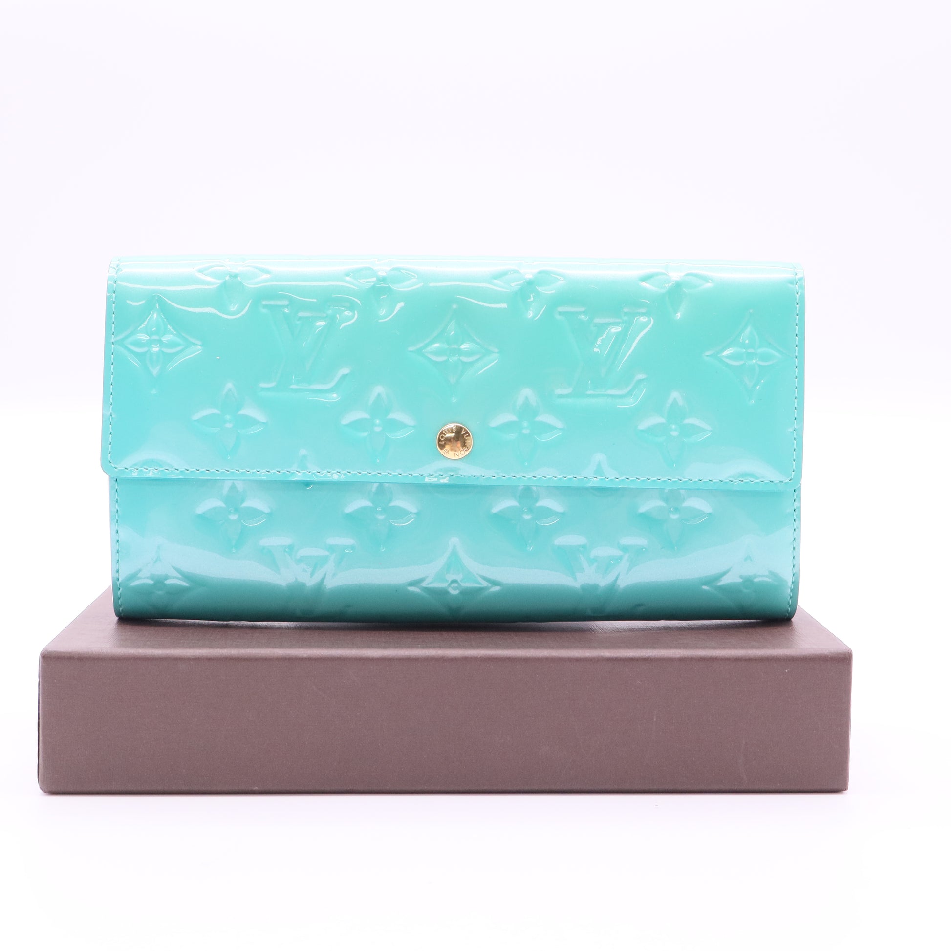 Lagon Monogram Vernis Sarah Wallet twins