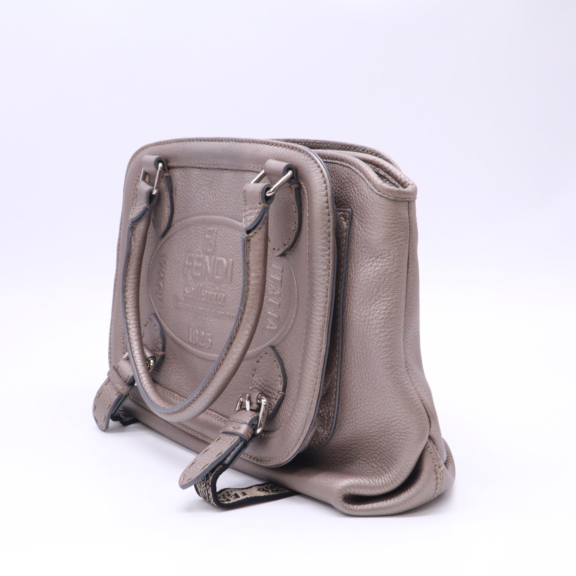 Fendi Selleria Cuoio Romano Leather Satchel Bag B23341