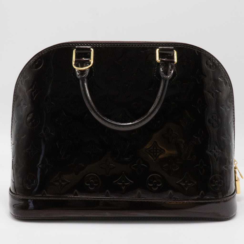Alma Handbag Monogram Vernis PM