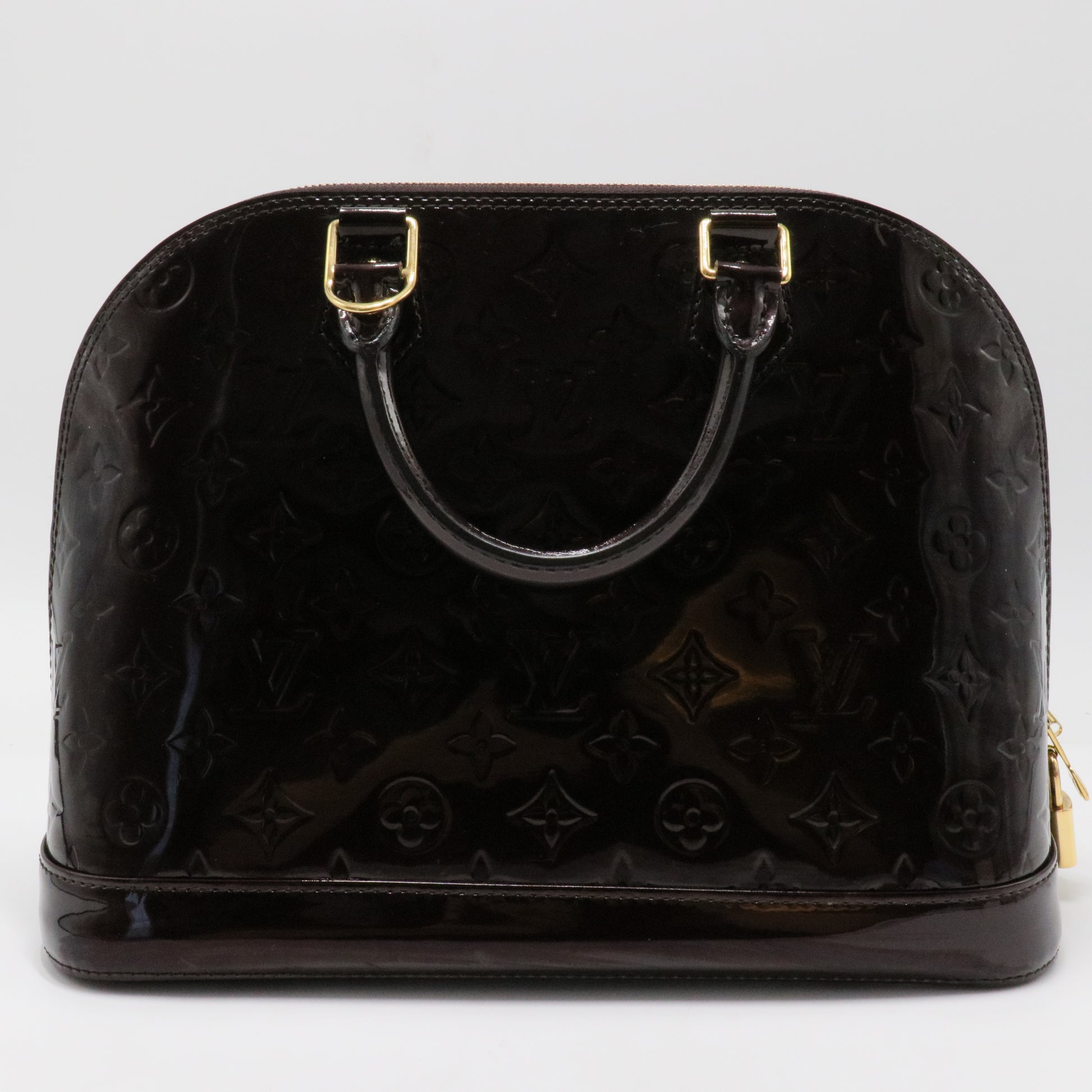 Alma Handbag Monogram Vernis PM