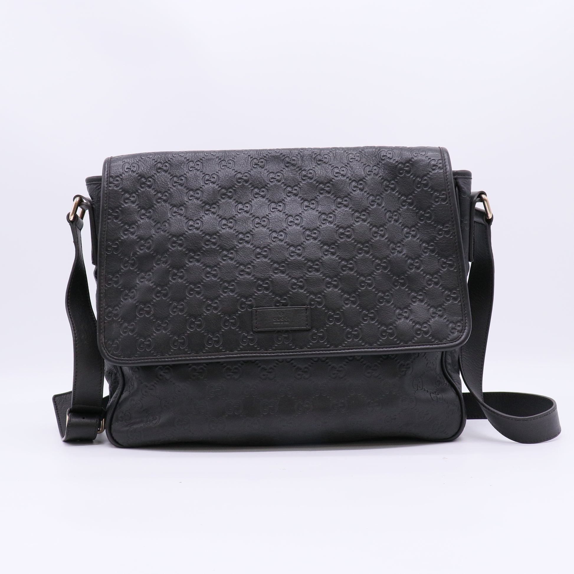 Gucci Guccissima Flap Messenger Bag B23069