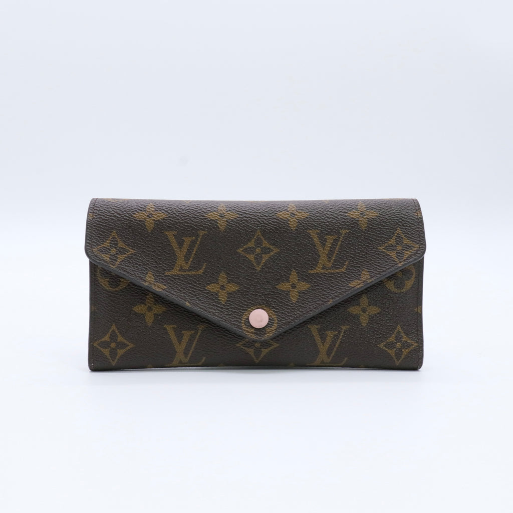 Monogram Canvas Josephine Long Wallet Pink