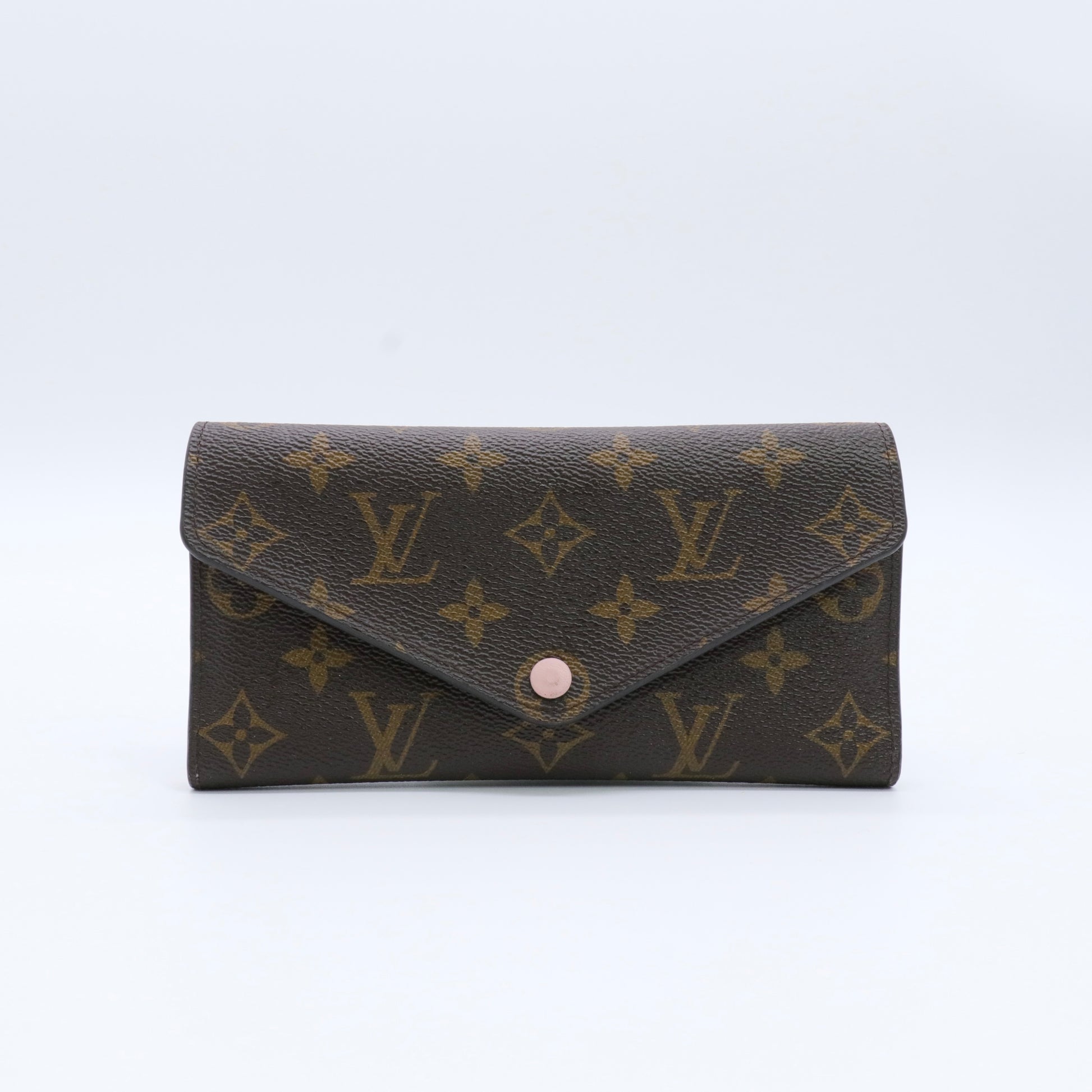 Monogram Canvas Josephine Long Wallet Pink