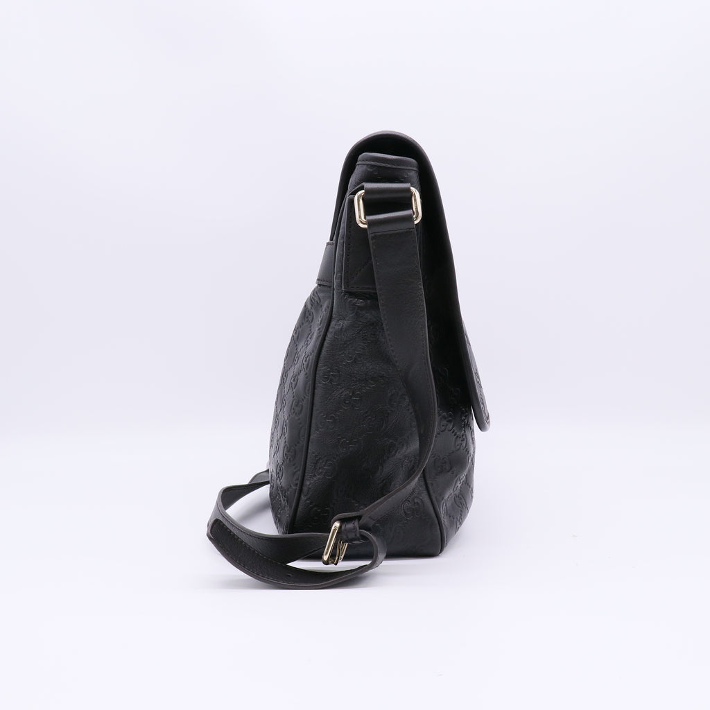 Gucci Guccissima Flap Messenger Bag B23069