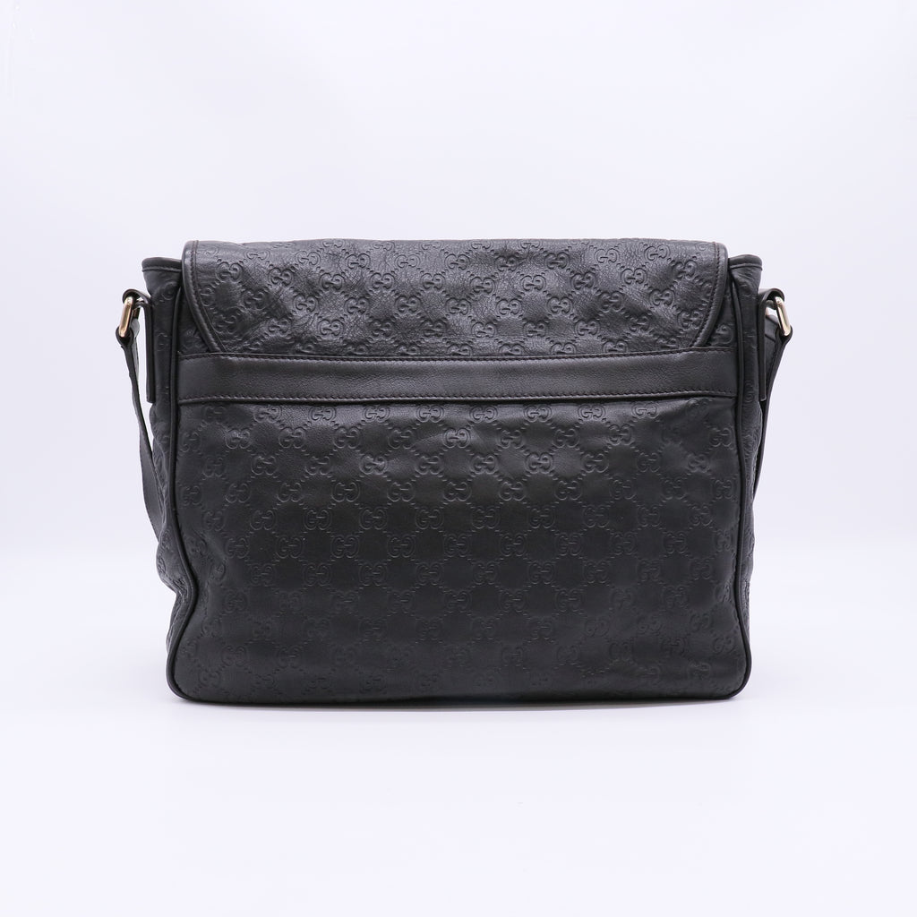 Gucci Guccissima Flap Messenger Bag B23069