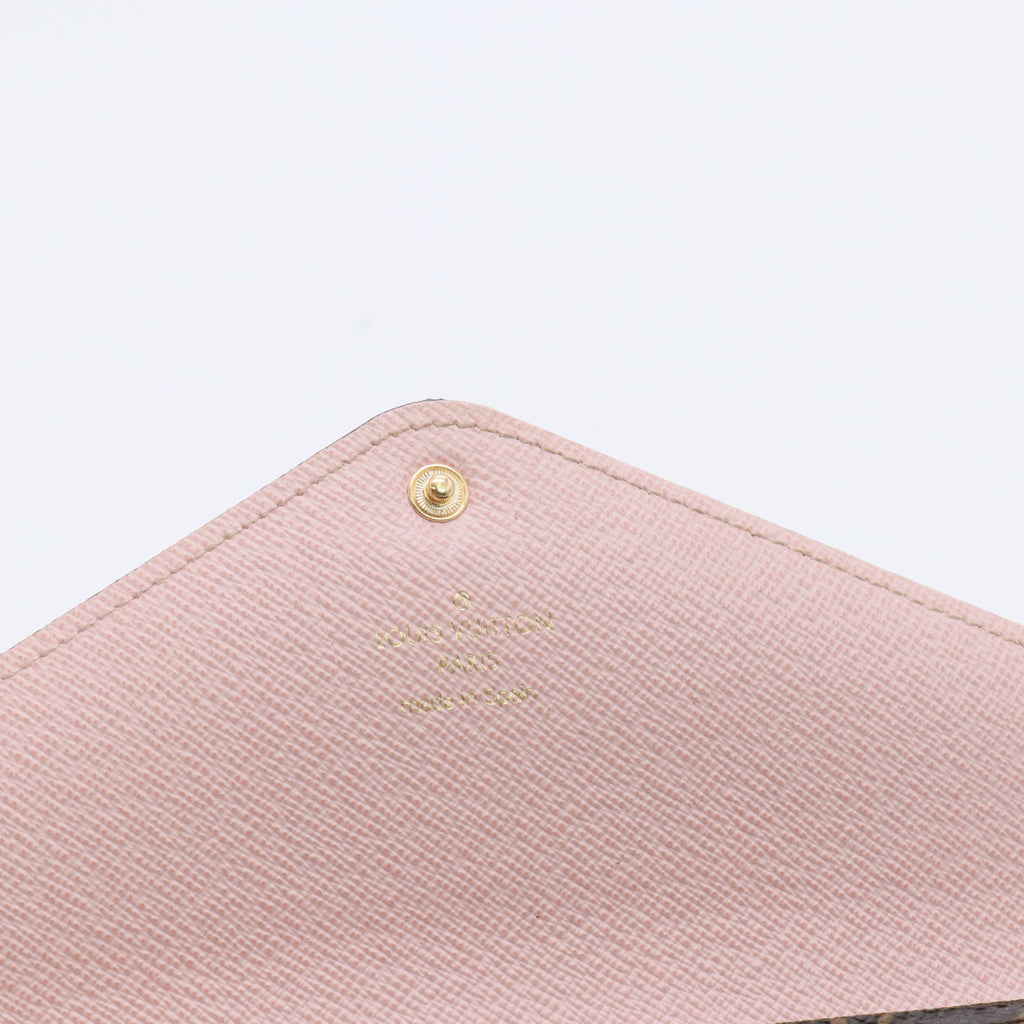Monogram Canvas Josephine Long Wallet Pink