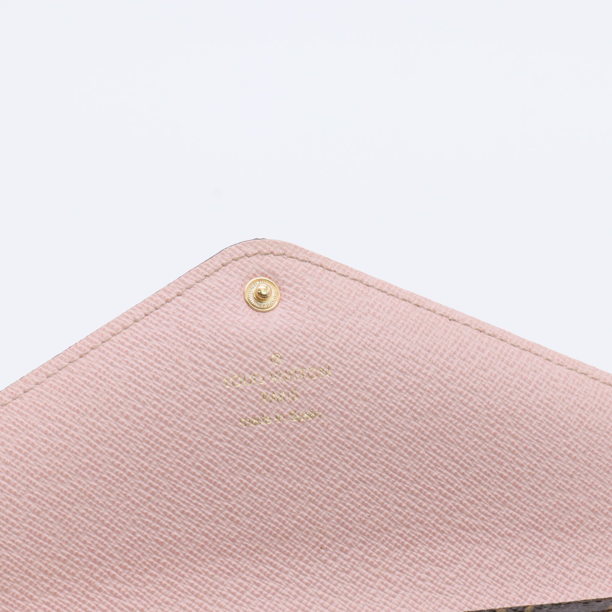 Monogram Canvas Josephine Long Wallet Pink