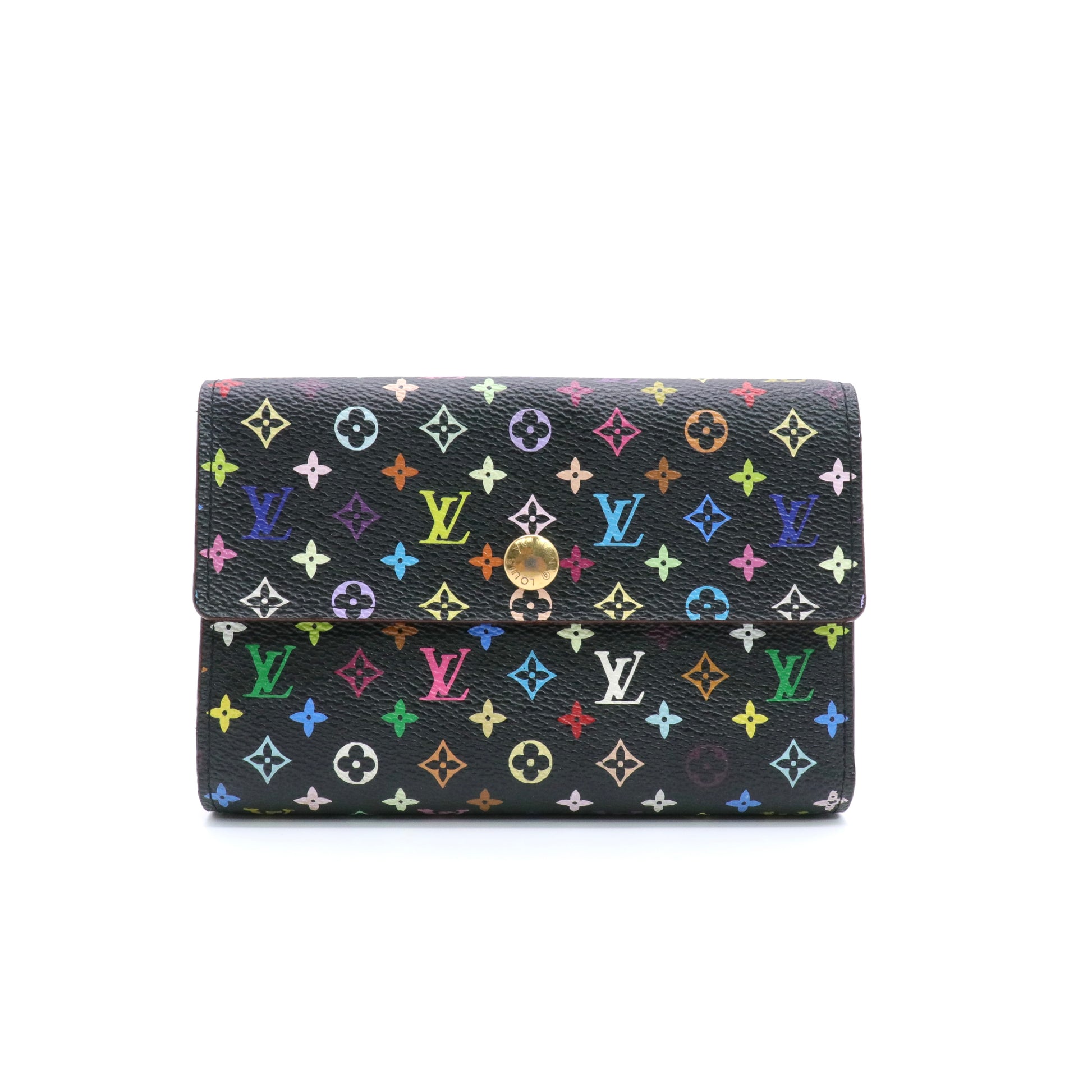 Monogram Multicolor Alexandra Wallet Black twins