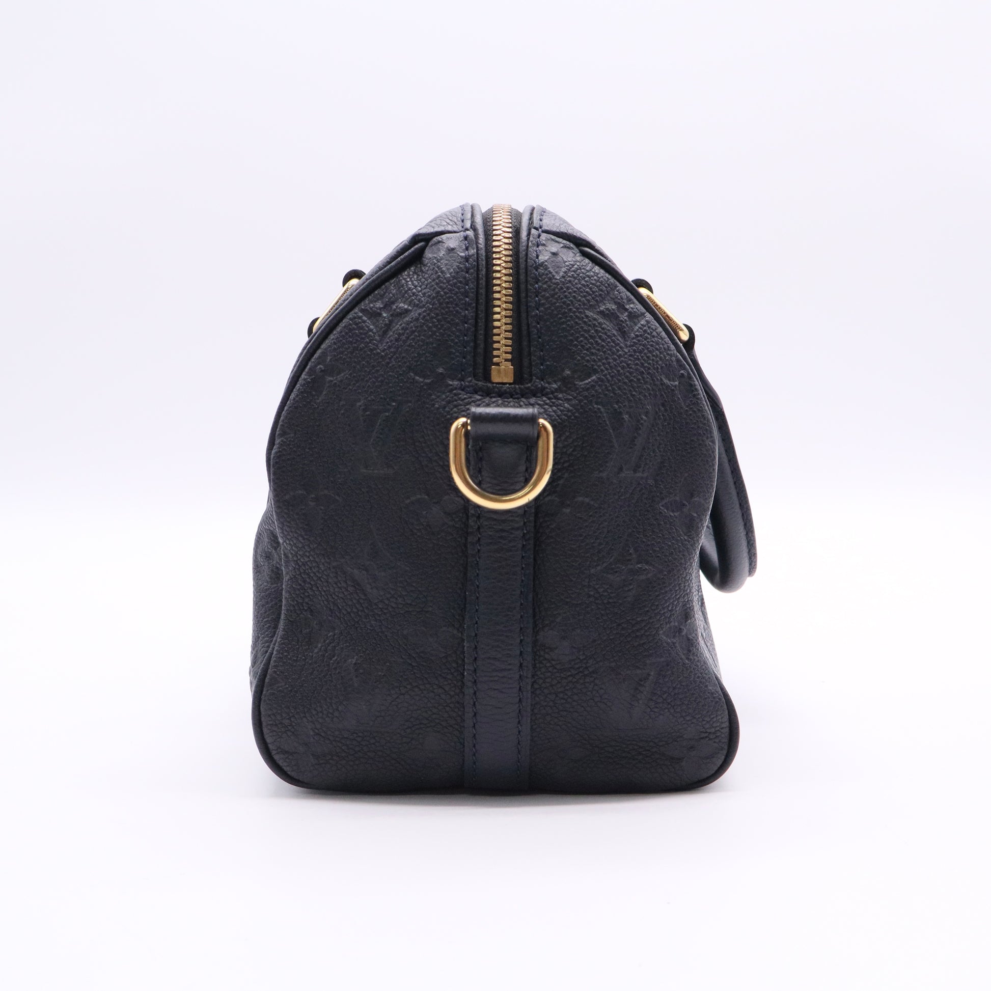 Louis Vuitton Speedy Bandouliere Bag Monogram Empreinte Leather 25 b20032 twins