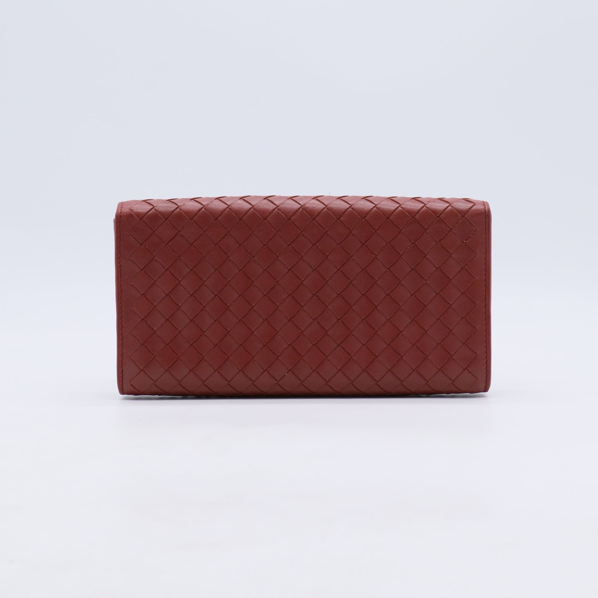 Intrecciato Weave Flap Long Wallet W21154