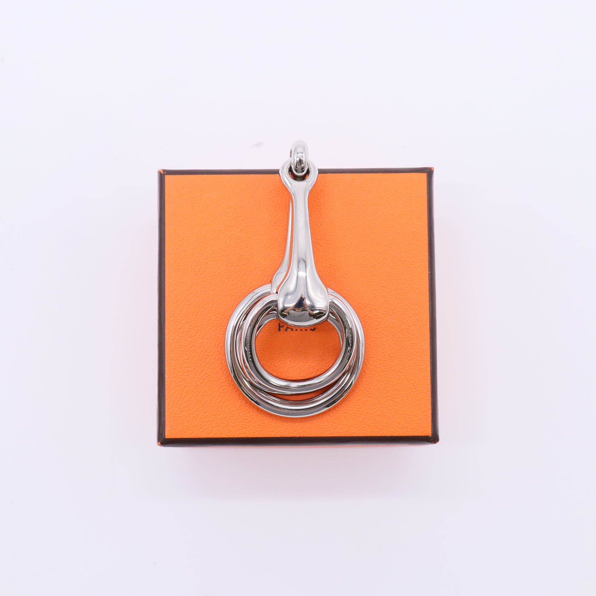 Hermès Mors Scarf 90 Ring (Palladium)  W22400