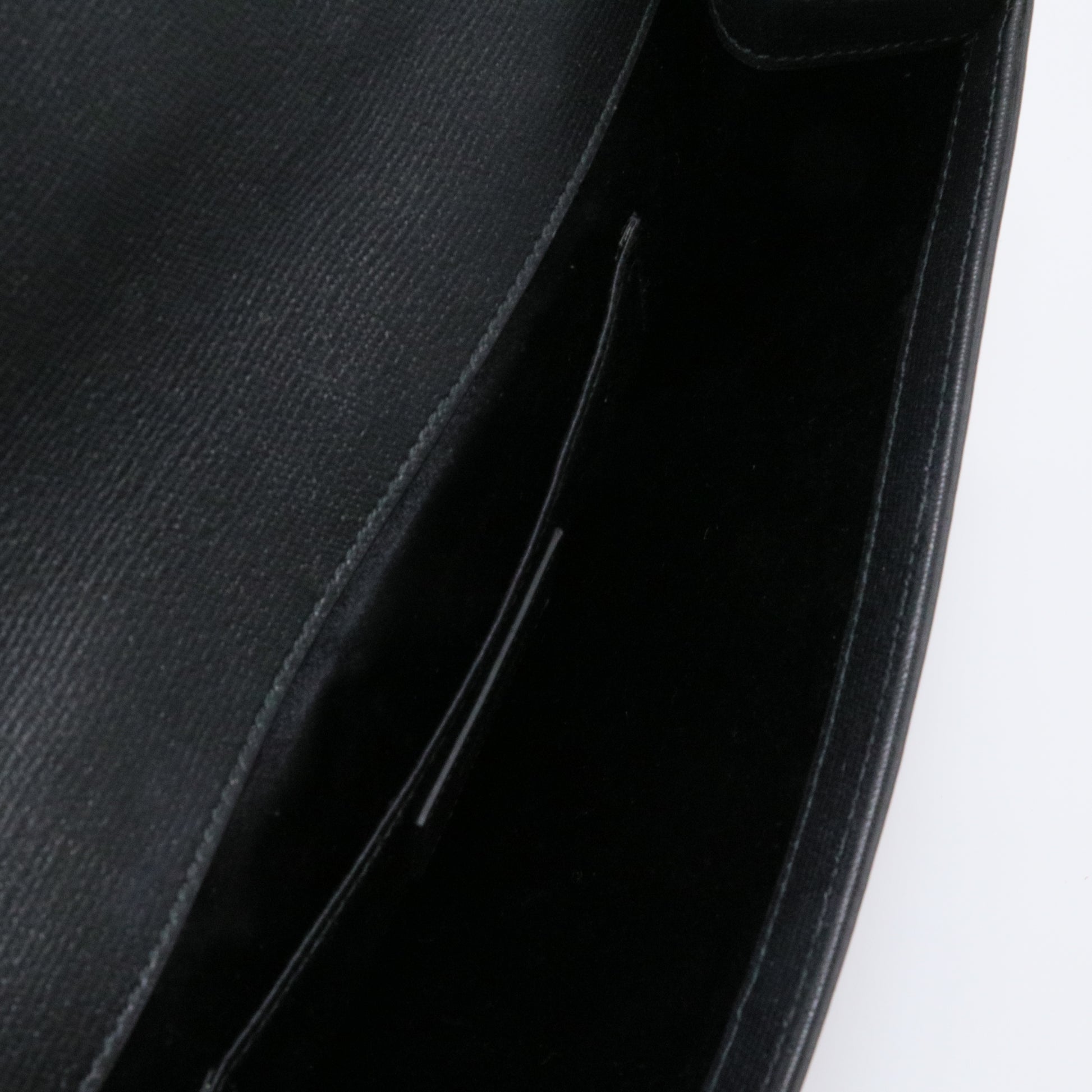 Paris Black Leather Large Chyc Clutch