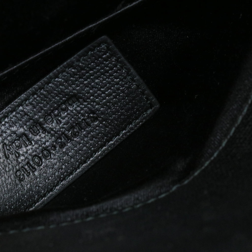 Paris Black Leather Large Chyc Clutch