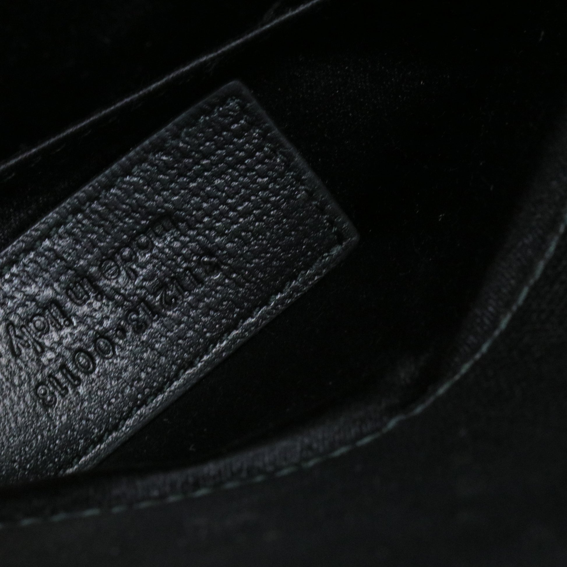 Paris Black Leather Large Chyc Clutch