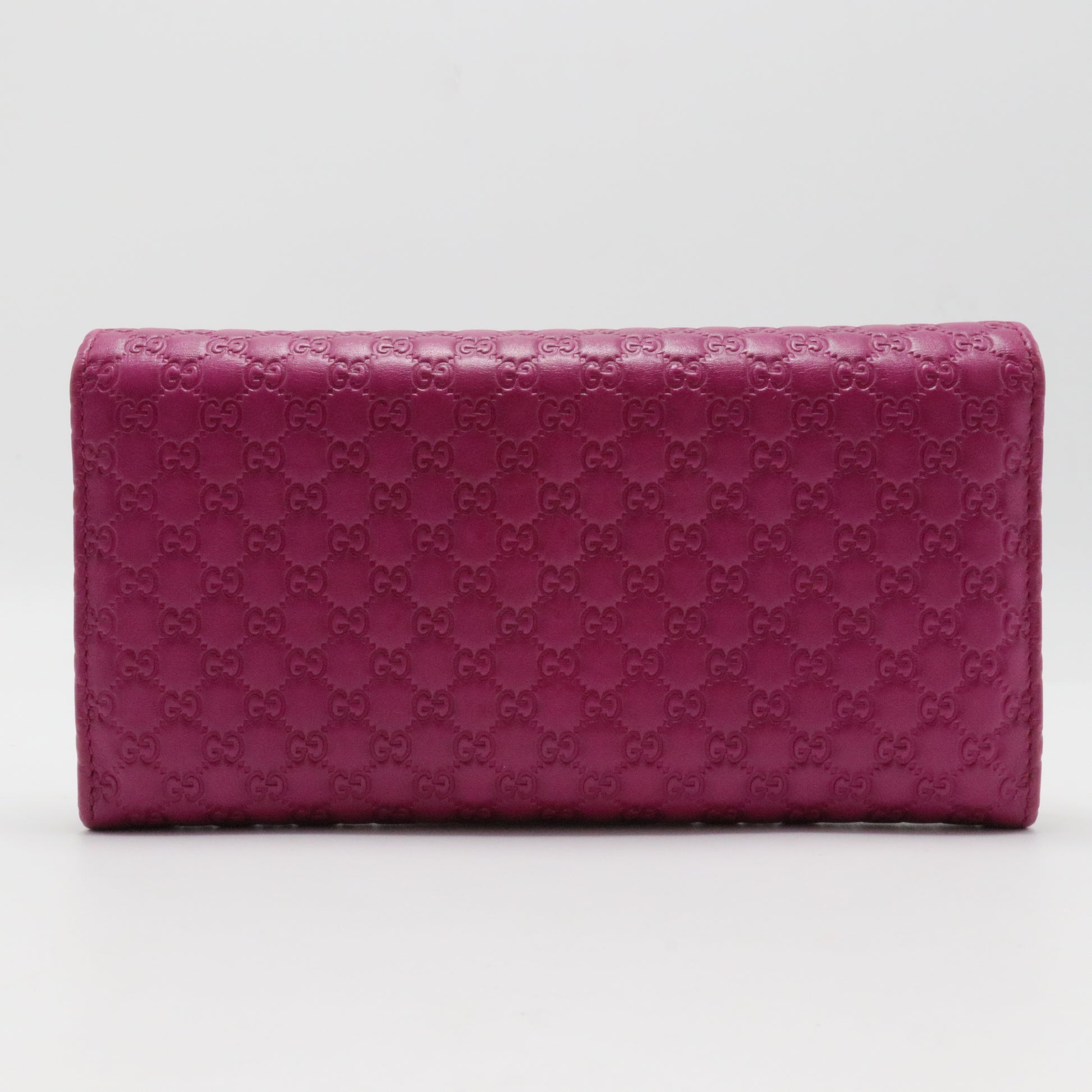 Soft Microguccissima Dice Chain Wallet Bright Bouganville