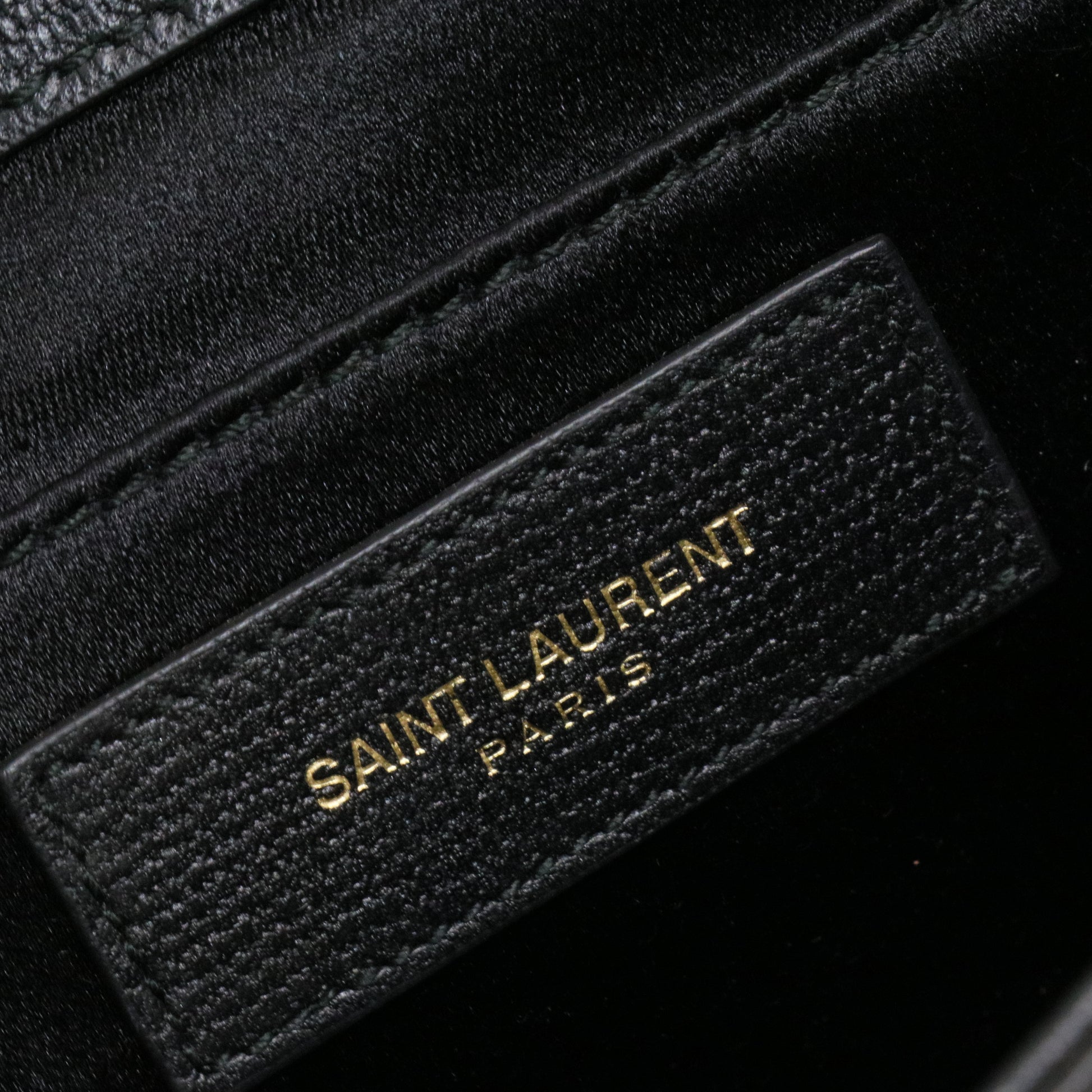 Paris Black Leather Large Chyc Clutch