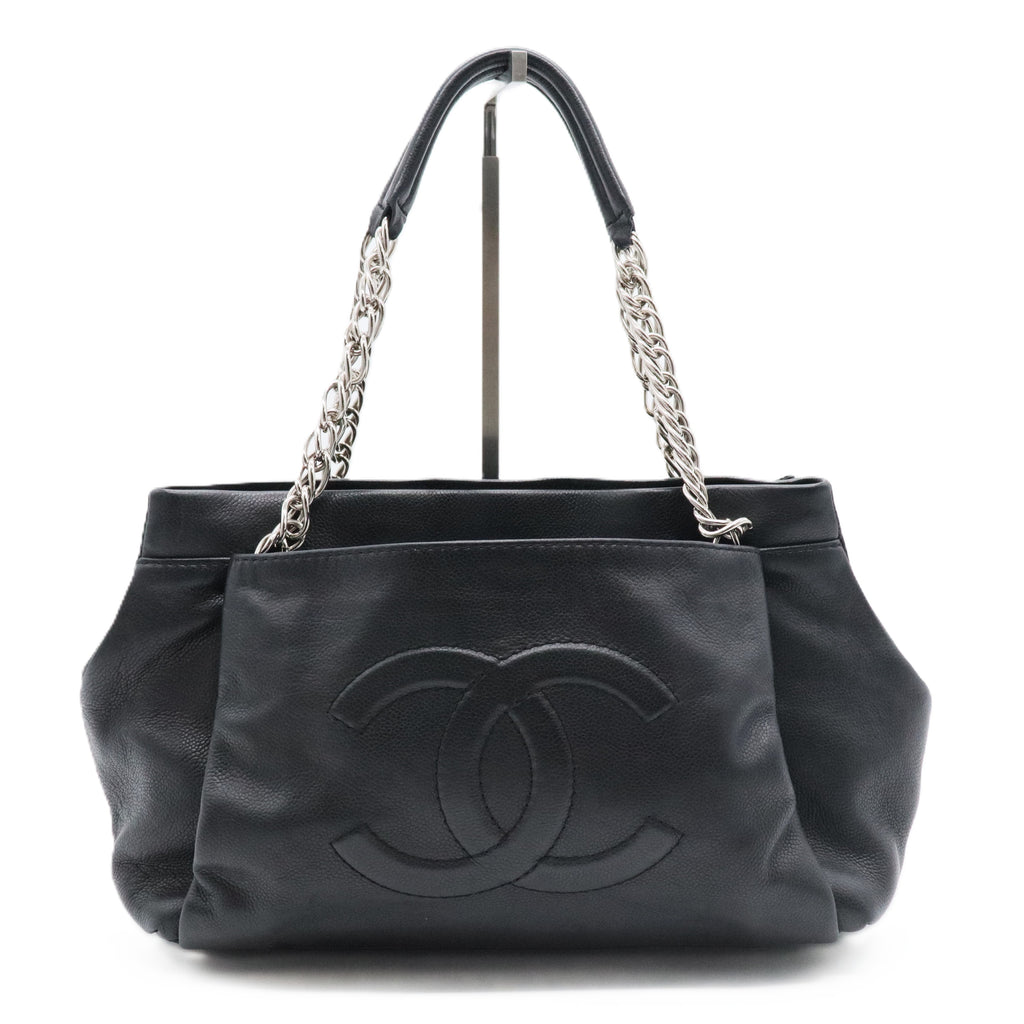 Caviar CC Tuck Medium Tote Black