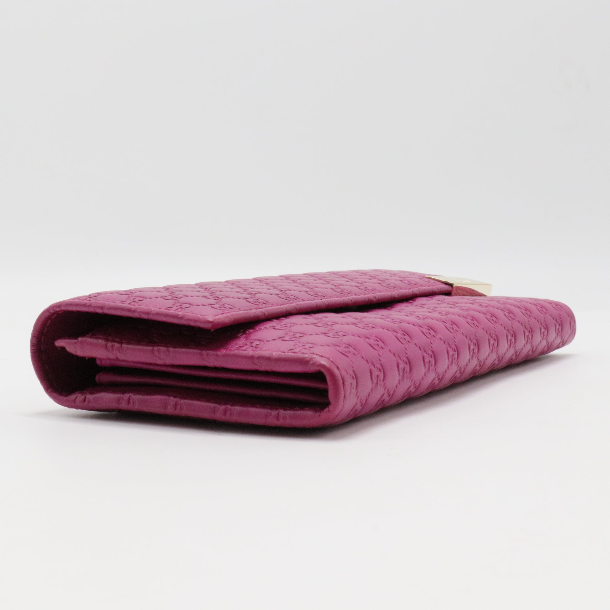 Soft Microguccissima Dice Chain Wallet Bright Bouganville