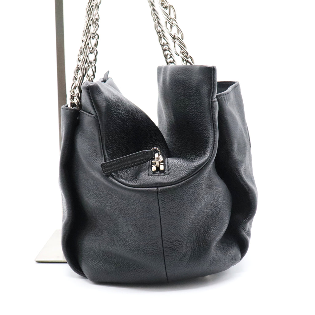 Caviar CC Tuck Medium Tote Black