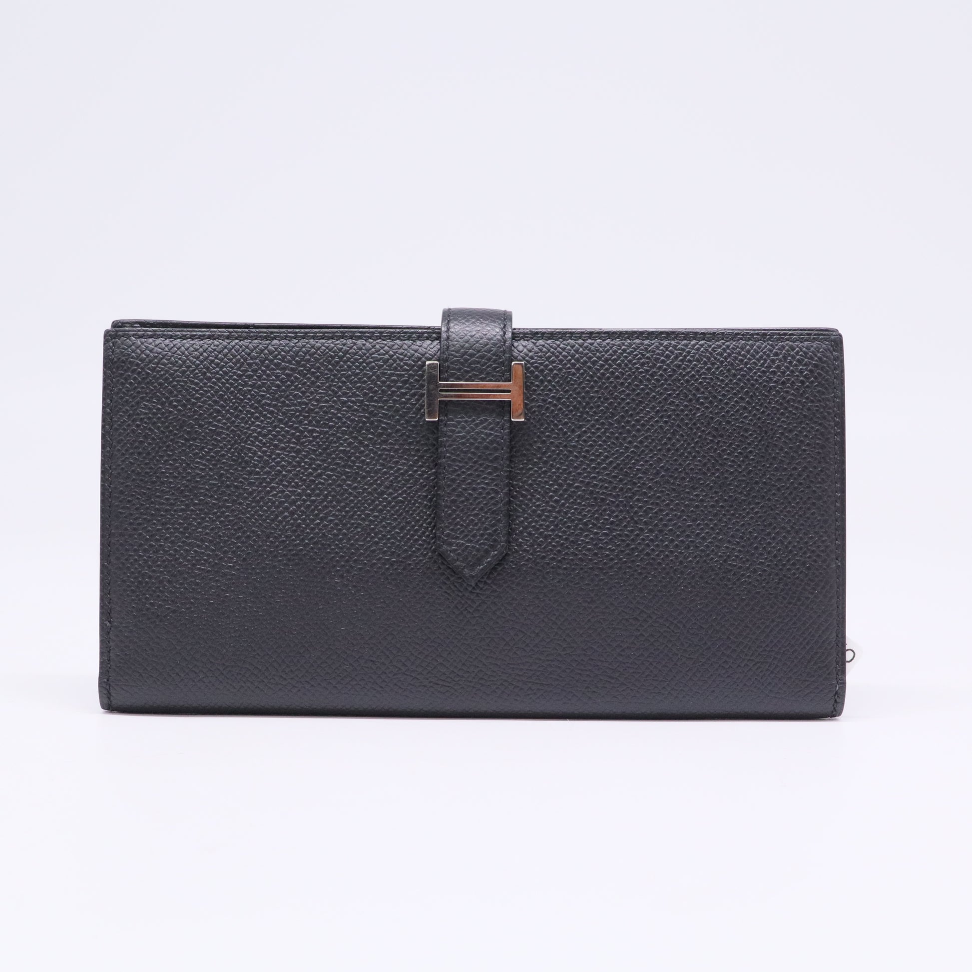 Hermès Black Epsom Leather Bearn Bi-Fold Wallet twins LDJ3377