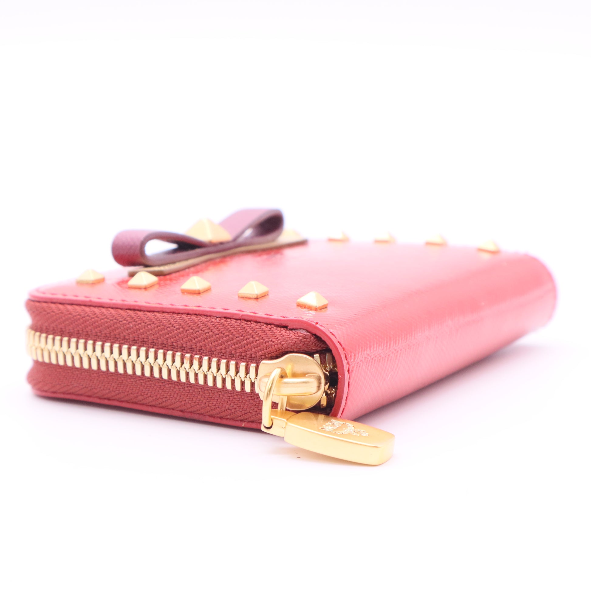 MCM Red Ziparound Wallet