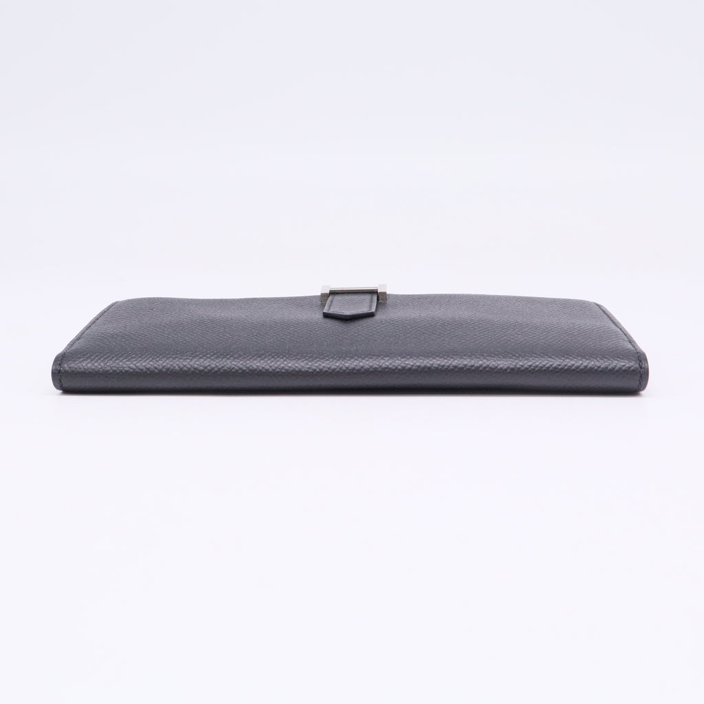 Hermès Black Epsom Leather Bearn Bi-Fold Wallet twins LDJ3377