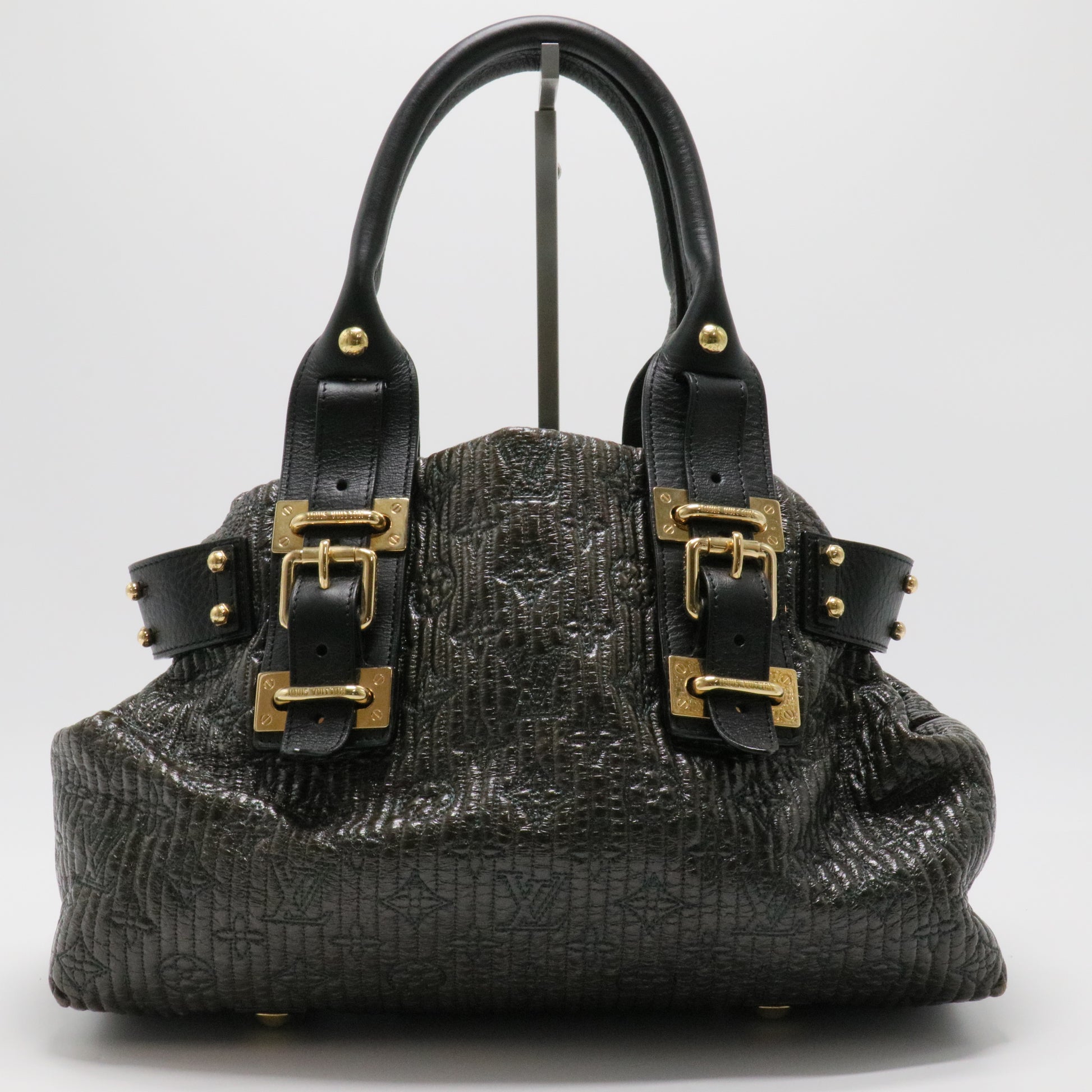 Black Monogram Motard Biker Bag