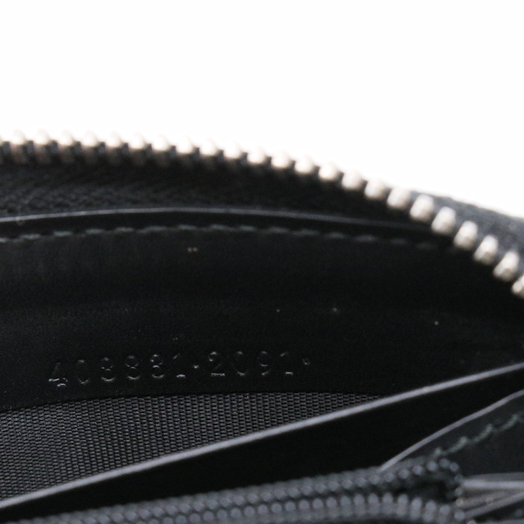 Gucci Signature Leather Web Zip Around Wallet W20988