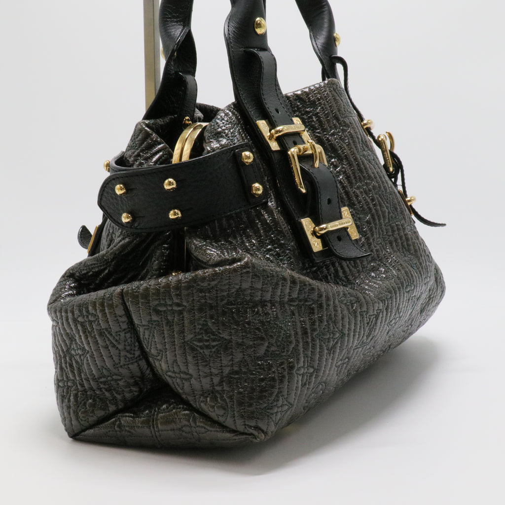 Black Monogram Motard Biker Bag