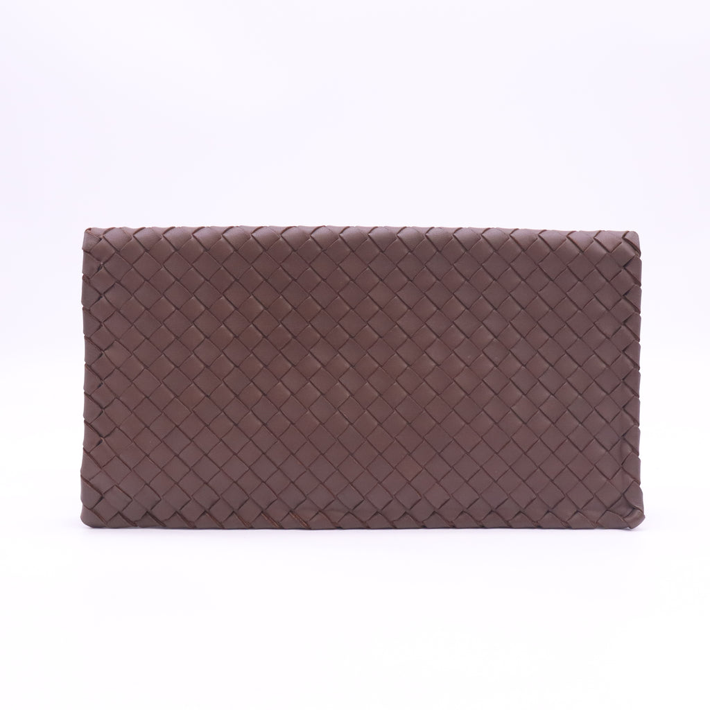 Bottega Veneta Intrecciato Turnlock Clutch B24711