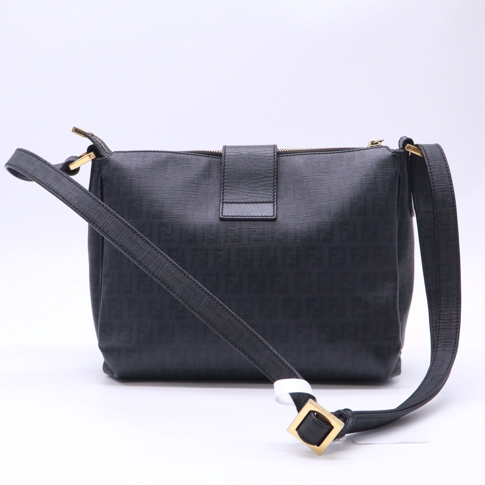 Fendi Zucchino Mamma Forever Flap Shoulder Bag B23537