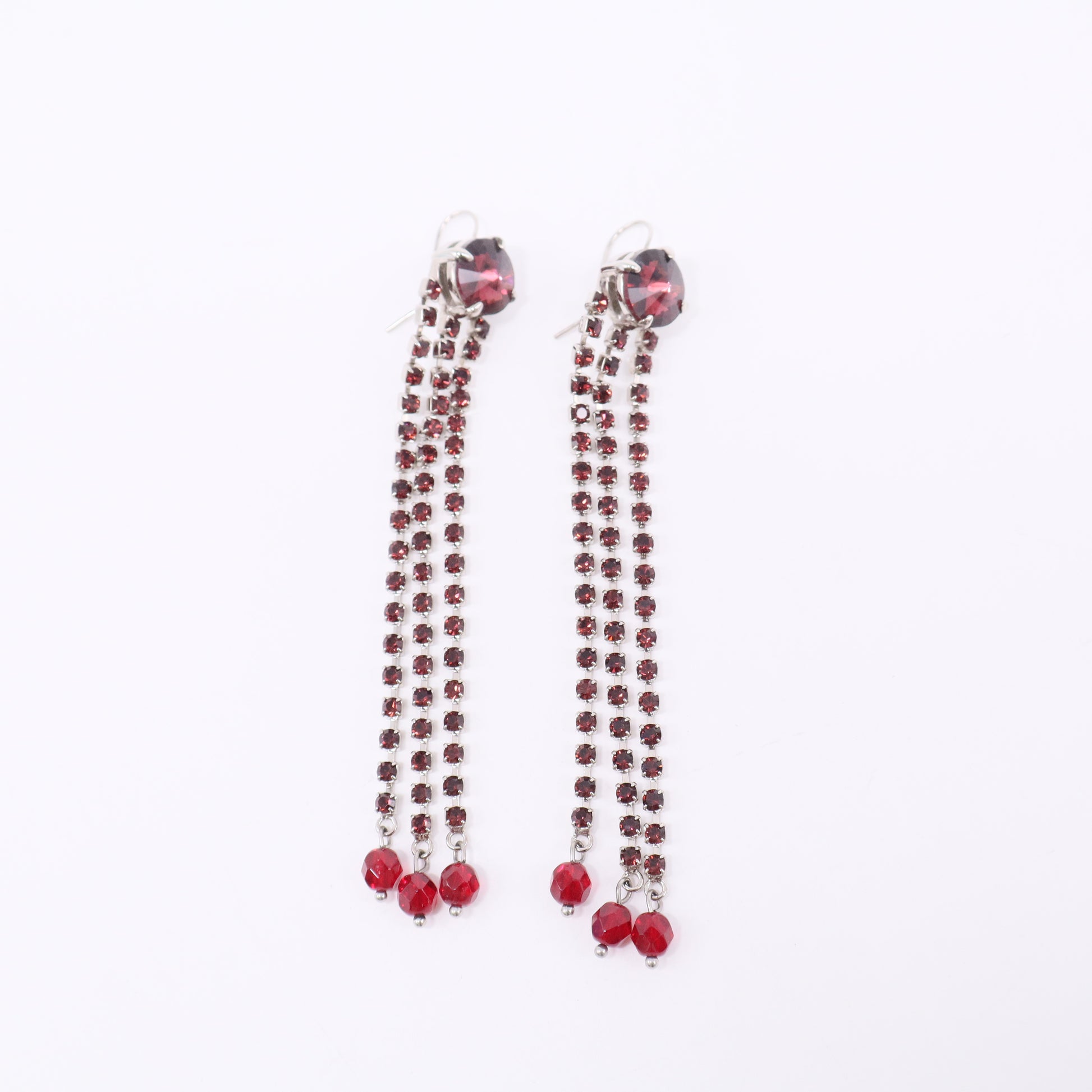 Chanel 90's Icon Drop Earrings Metal with Crystals twins LDJ3399