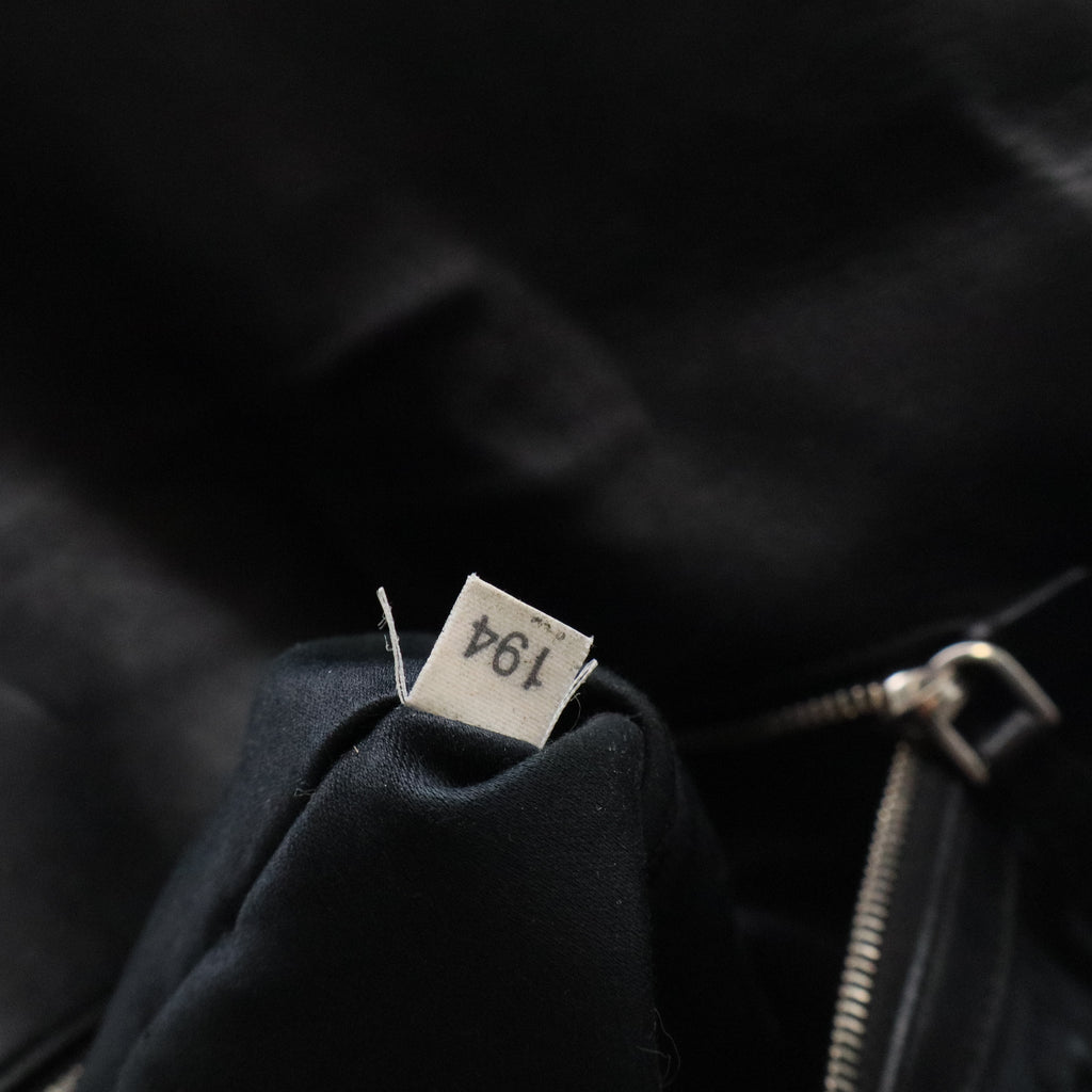 Black Cloquet Quilted Nappa Leather Cristal Shoulder Bag For Gisel