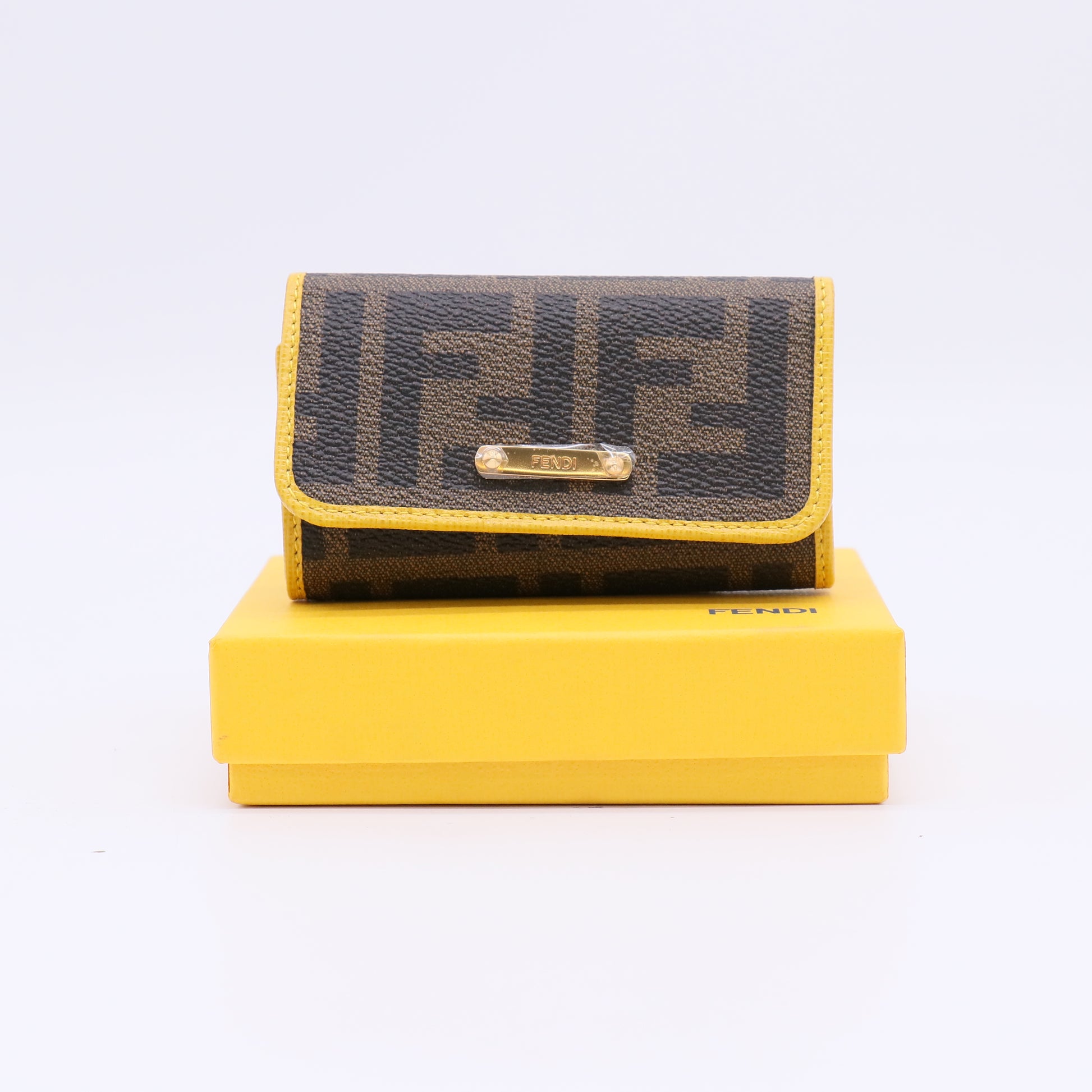 Fendi FF Zucca Canvas 6-Key Case W22393