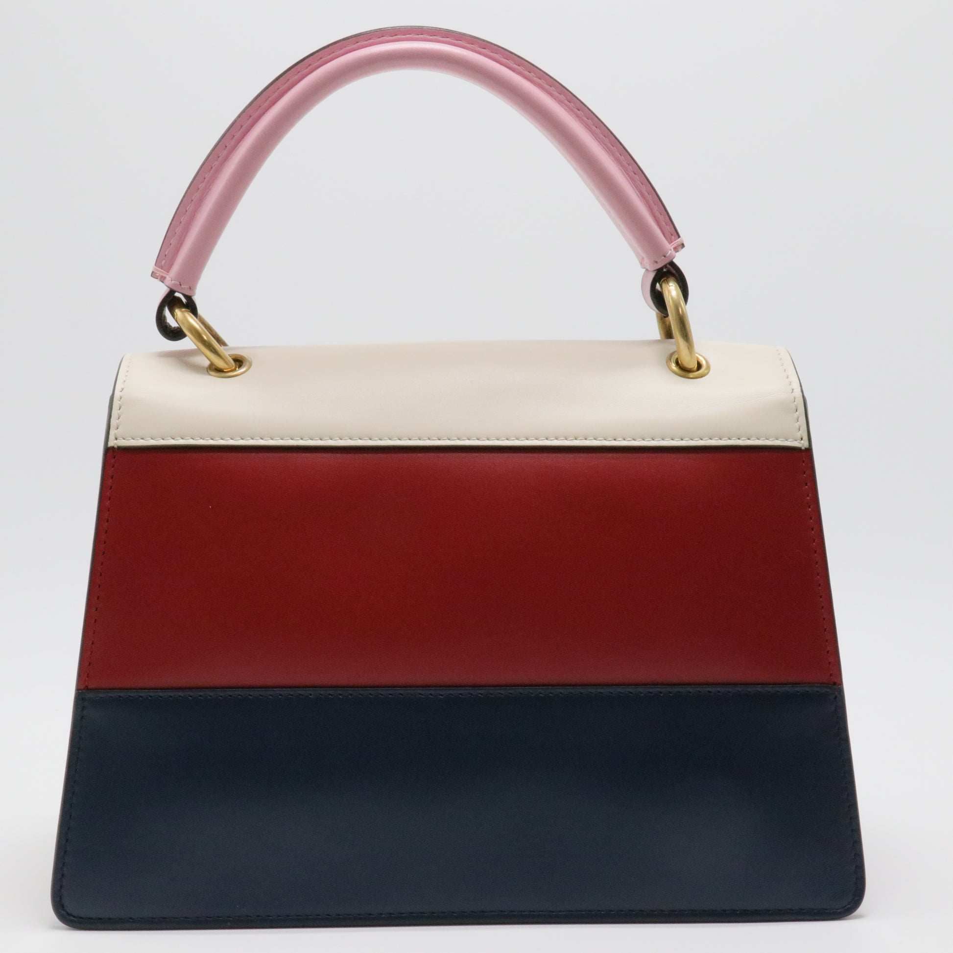 Multicolor Leather Small Queen Margaret Top Handle Bag