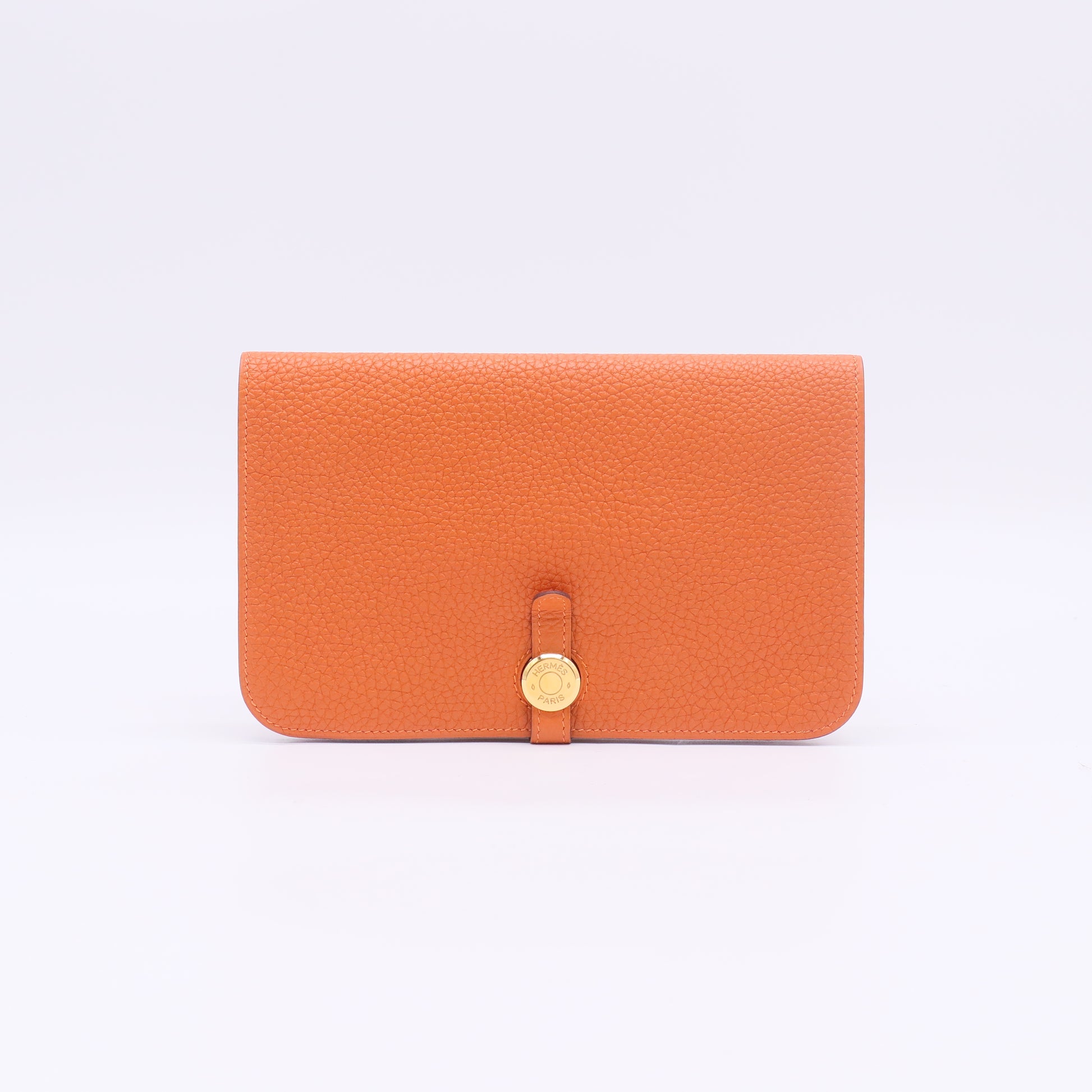Pochette de taille Hermes Dogon Cuir Orange W22853