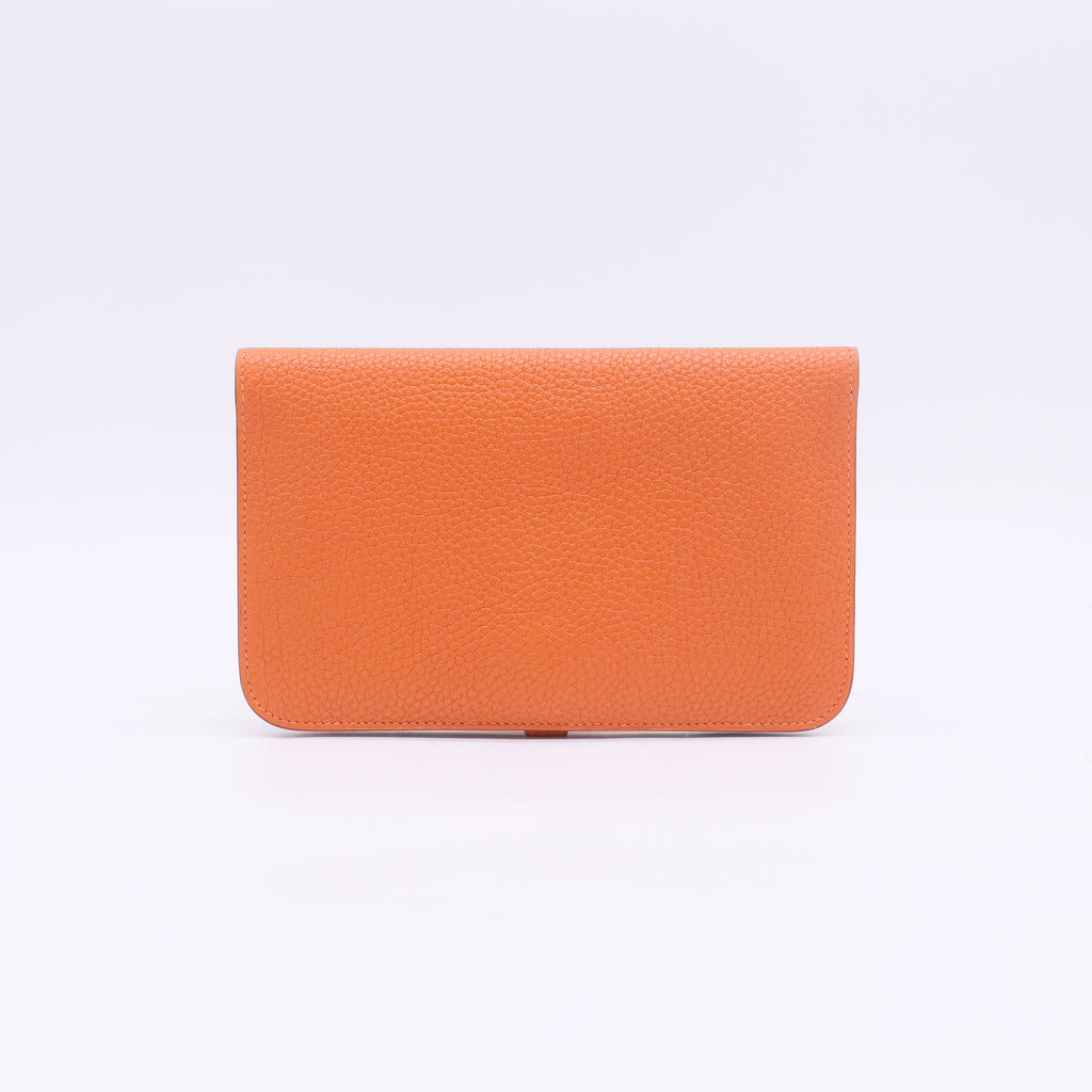 Pochette de taille Hermes Dogon Cuir Orange W22853