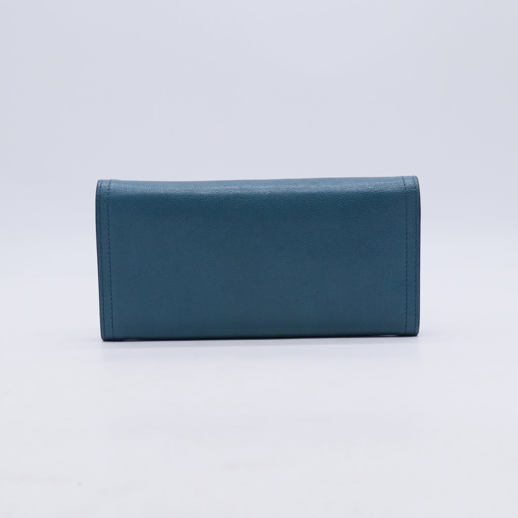 Prada Etiquette Glace Calf Leather Continental Wallet W21091