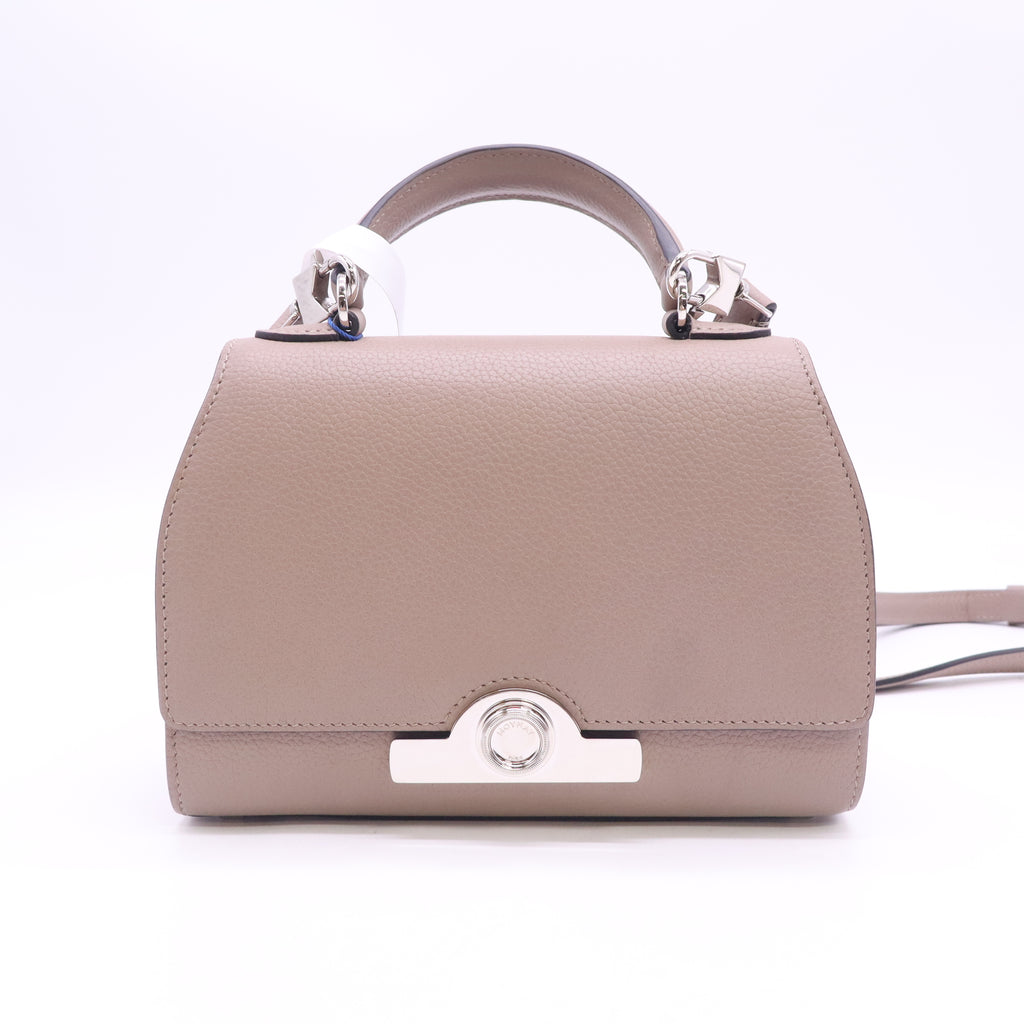 Moynat Rejane Bb Grained Calfskin Grey Twins B24639