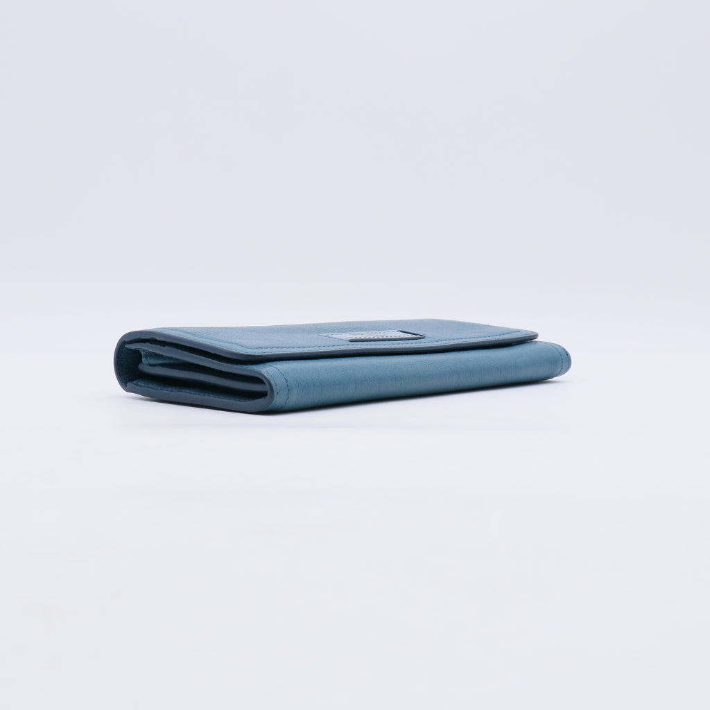 Prada Etiquette Glace Calf Leather Continental Wallet W21091