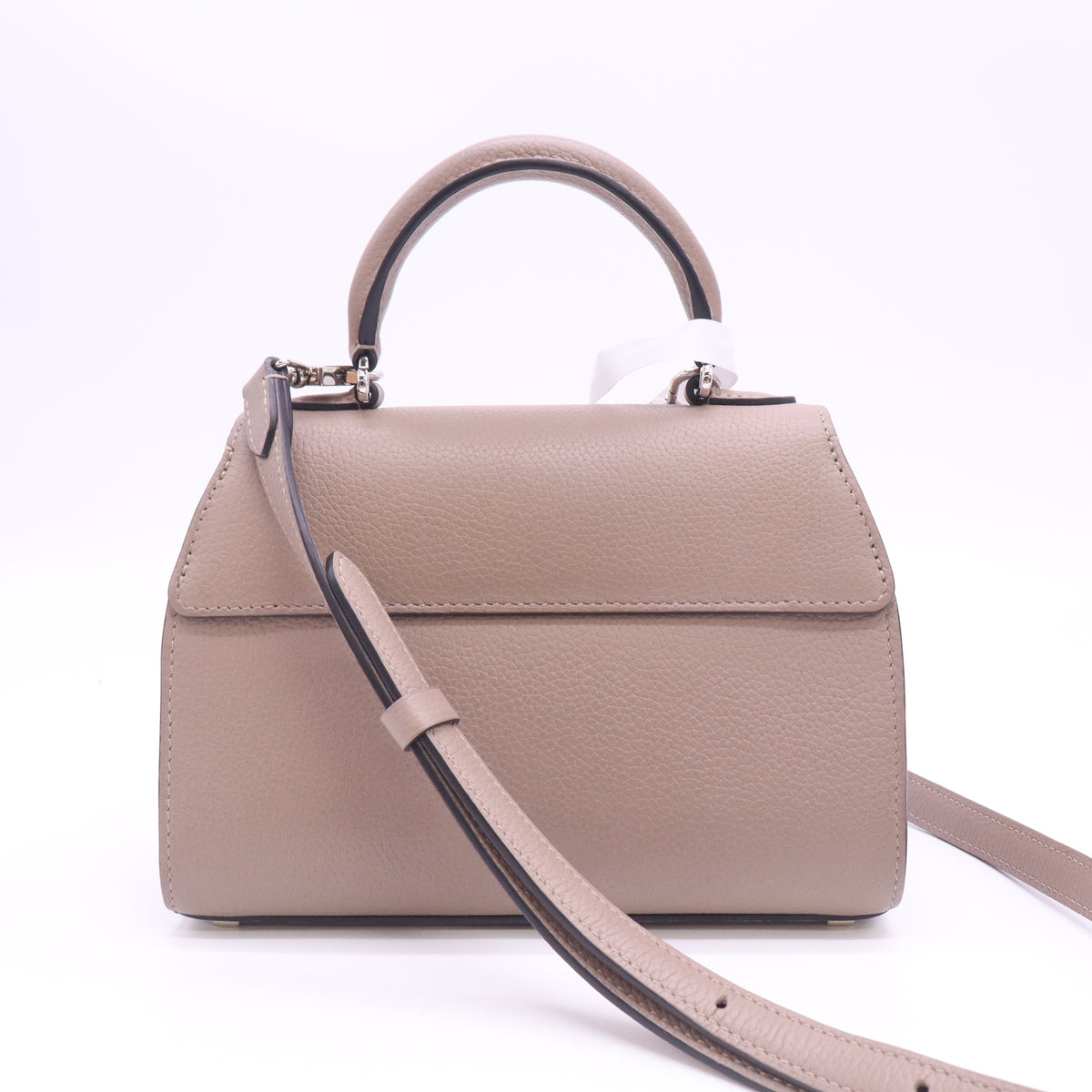Moynat Rejane Bb Grained Calfskin Grey Twins B24639