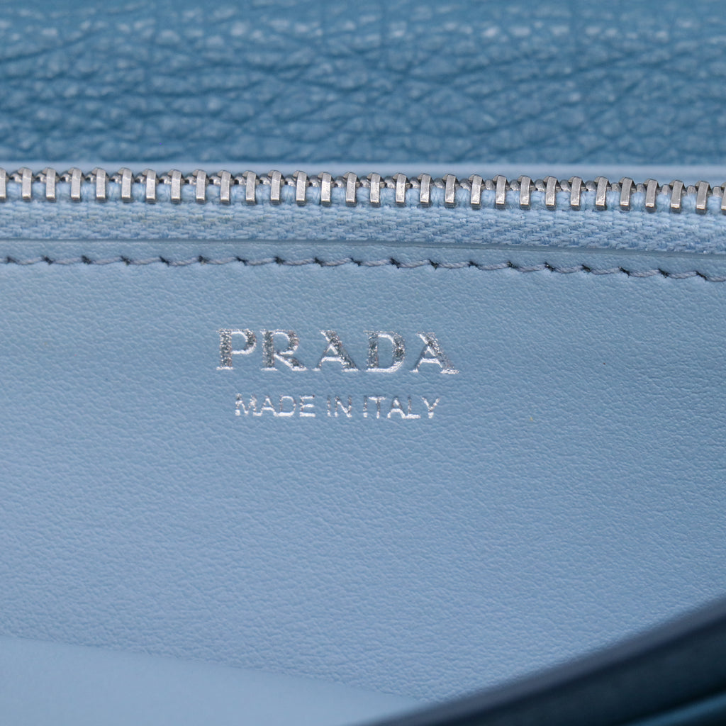 Prada Etiquette Glace Calf Leather Continental Wallet W21091