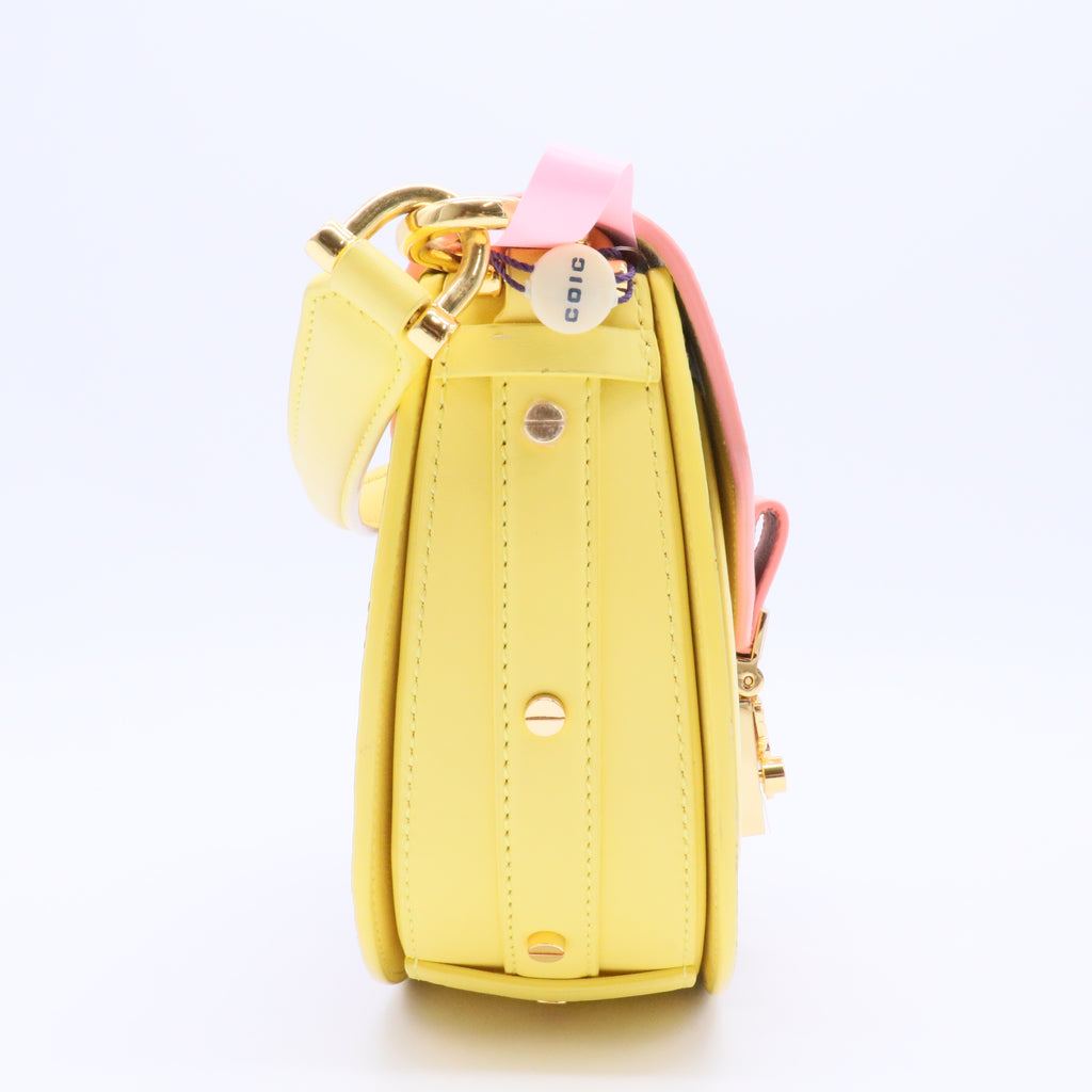 MCM Tracy Half Moon Crossbody Bag in Visetos twins