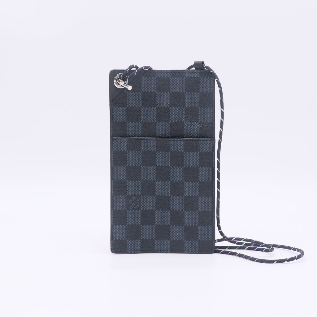 Louis Vuitton Damier Cobalt America's Cup Regatta Ribbon iPhone Pochette W22792