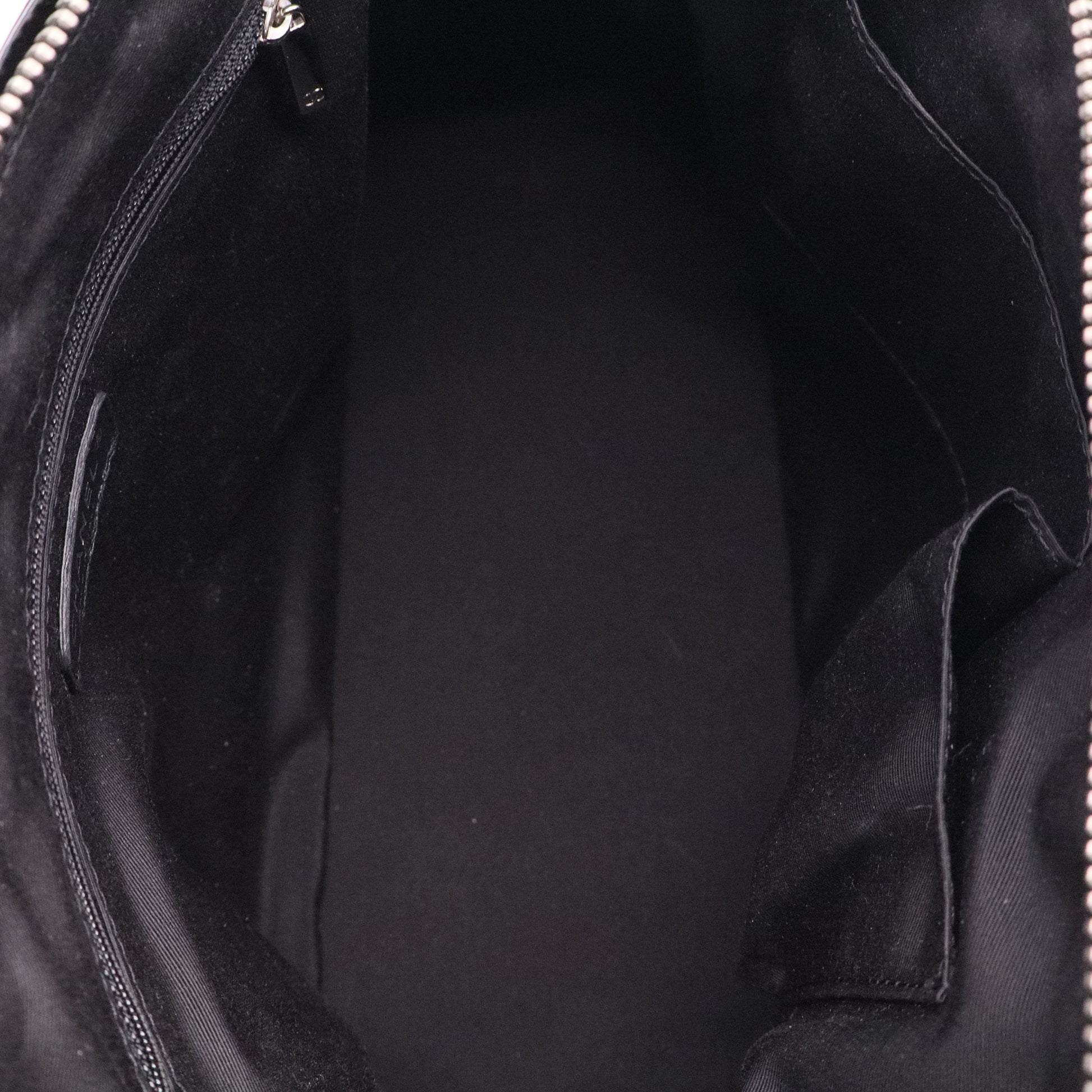 Chanel Black Quilted Patent Leather CC Bowler Bag B20124 twins